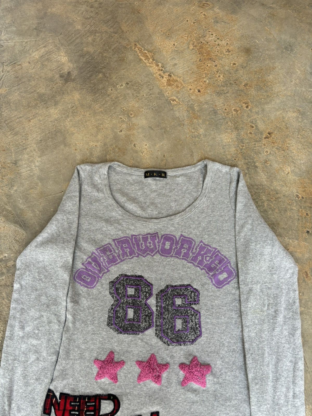 Hysteric Glamour × Japanese Brand Y2k MKR Overworked 86 Womens style Longsleeve Size M / US 6-8 / IT 42-44 - 2 Thumbnail