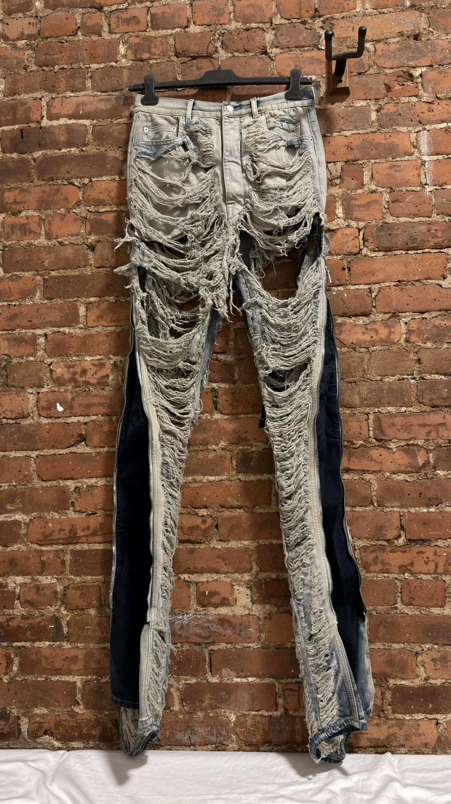 Rick Owens BNWT Rick Owens shredded bolan banana Size US 30 / EU 46 - 8 Thumbnail