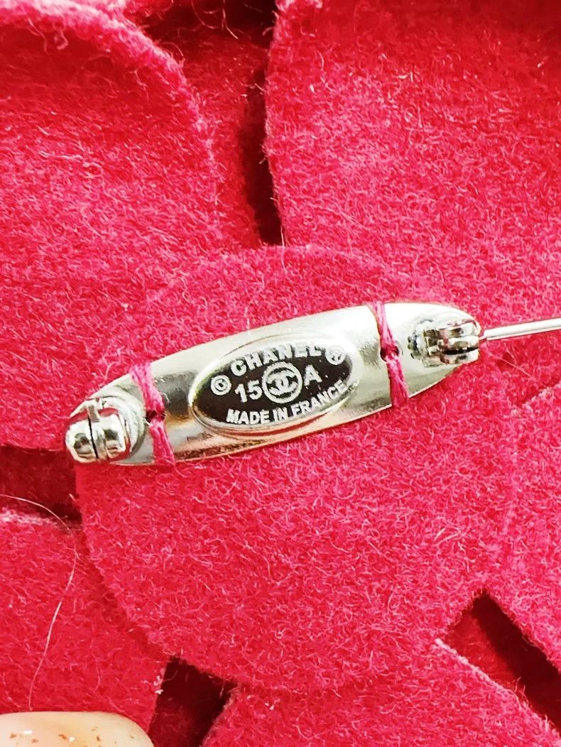 Chanel Chanel 15A Handicraft Workshop Dark Red Tweed Classic Came Size ONE SIZE - 4 Thumbnail