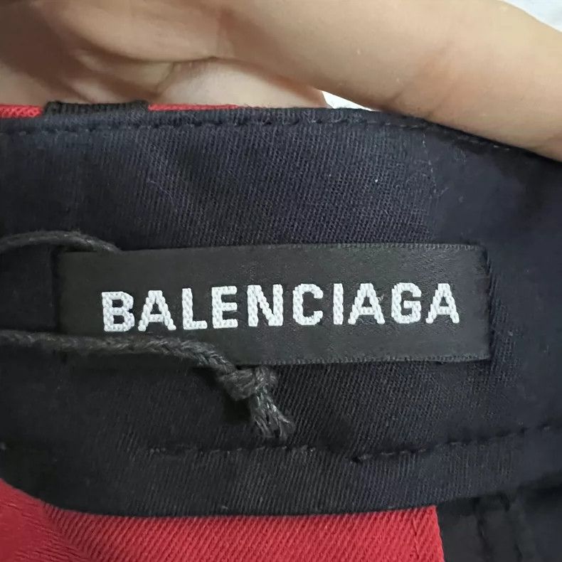Balenciaga Balenciaga size 44 Side red striped straight-legged pants Size US 28 / EU 44 - 3 Thumbnail