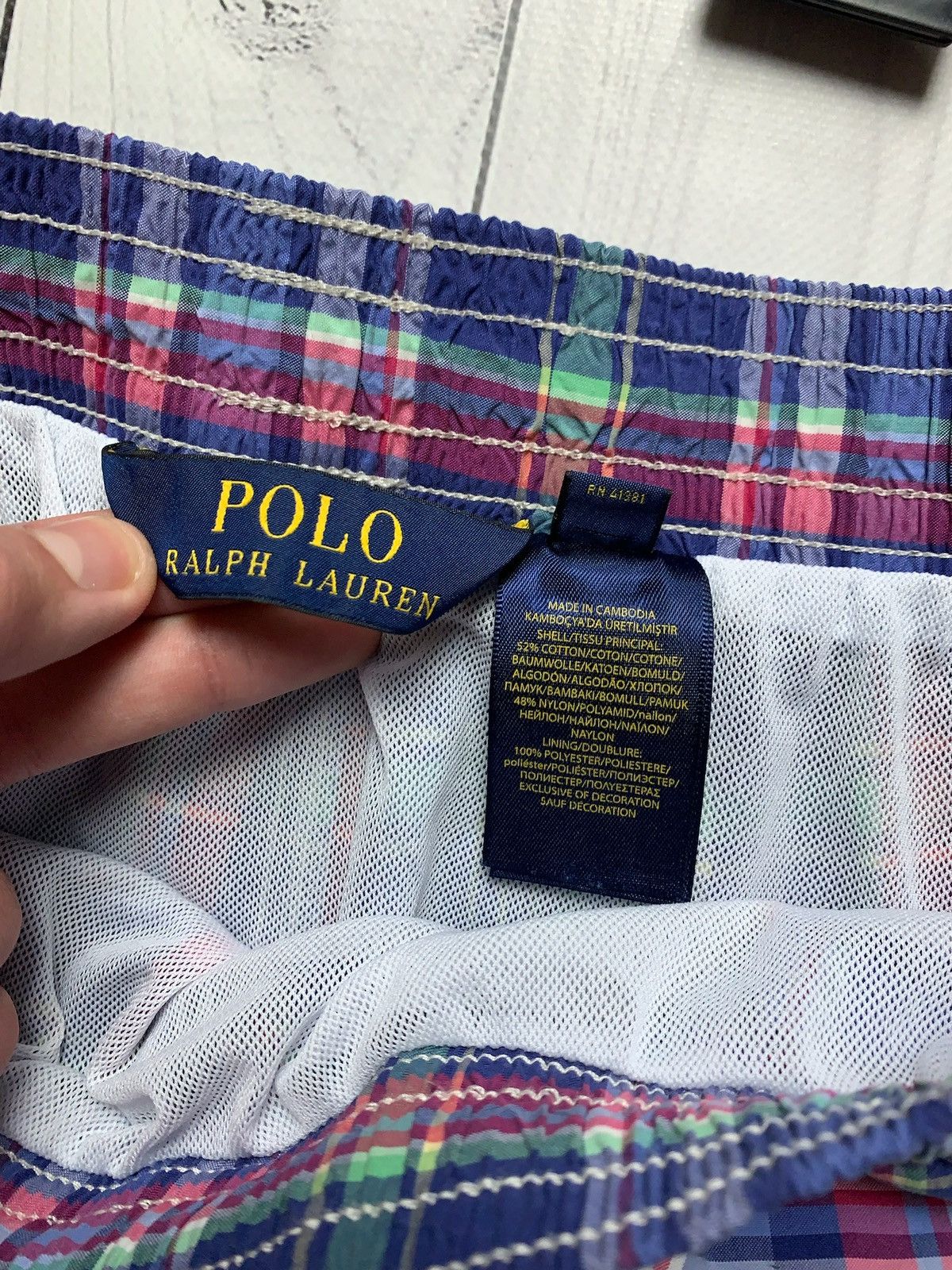 Polo Ralph Lauren × Vintage Vintage polo Ralph Lauren plaid shorts size M logo Size US 32 / EU 48 - 3 Thumbnail