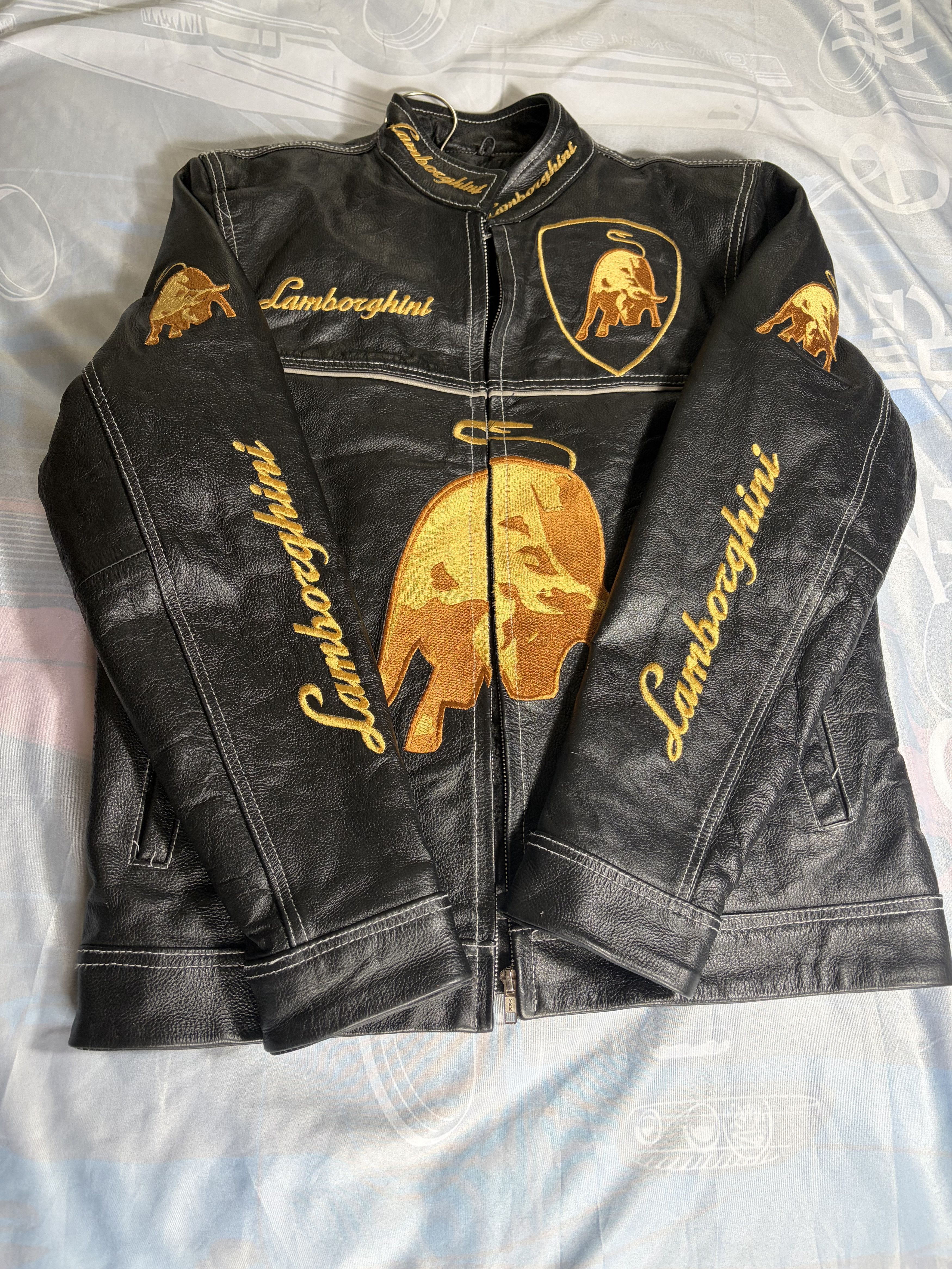 Other 💎Lamborghini Racing Leather Jacket💎 Size US M / EU 48-50 / 2 - 2 Thumbnail