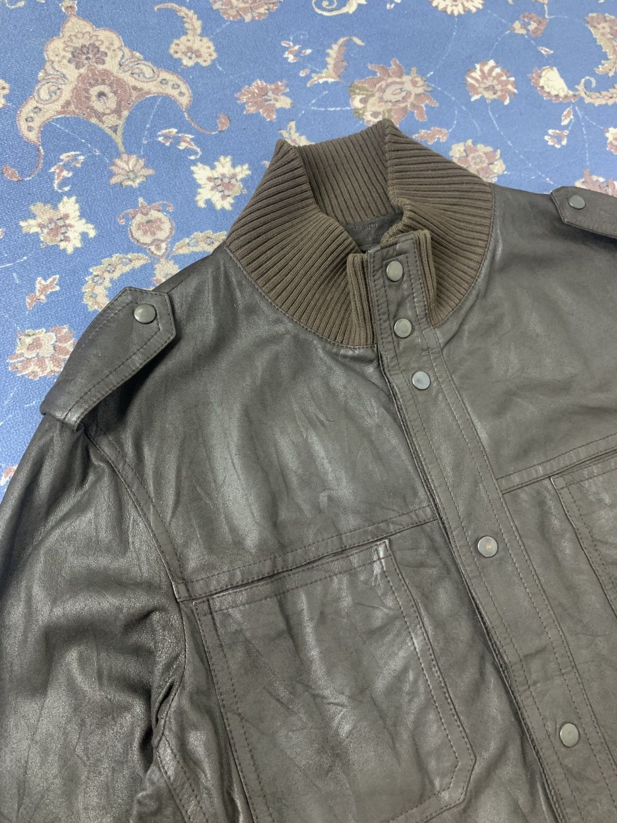 Prada Vintage PRADA Leather Biker Jacket Size US M / EU 48-50 / 2 - 6 Thumbnail