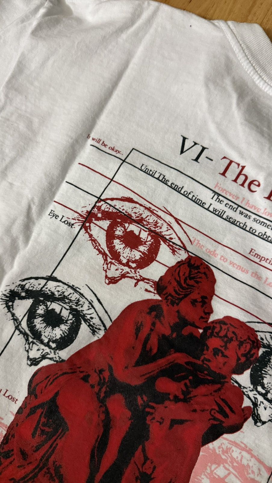 Vintage Rare Broken Hearts x Mo-dem Tour Shirt The Lover tarot Sz L Size US L / EU 52-54 / 3 - 9 Thumbnail
