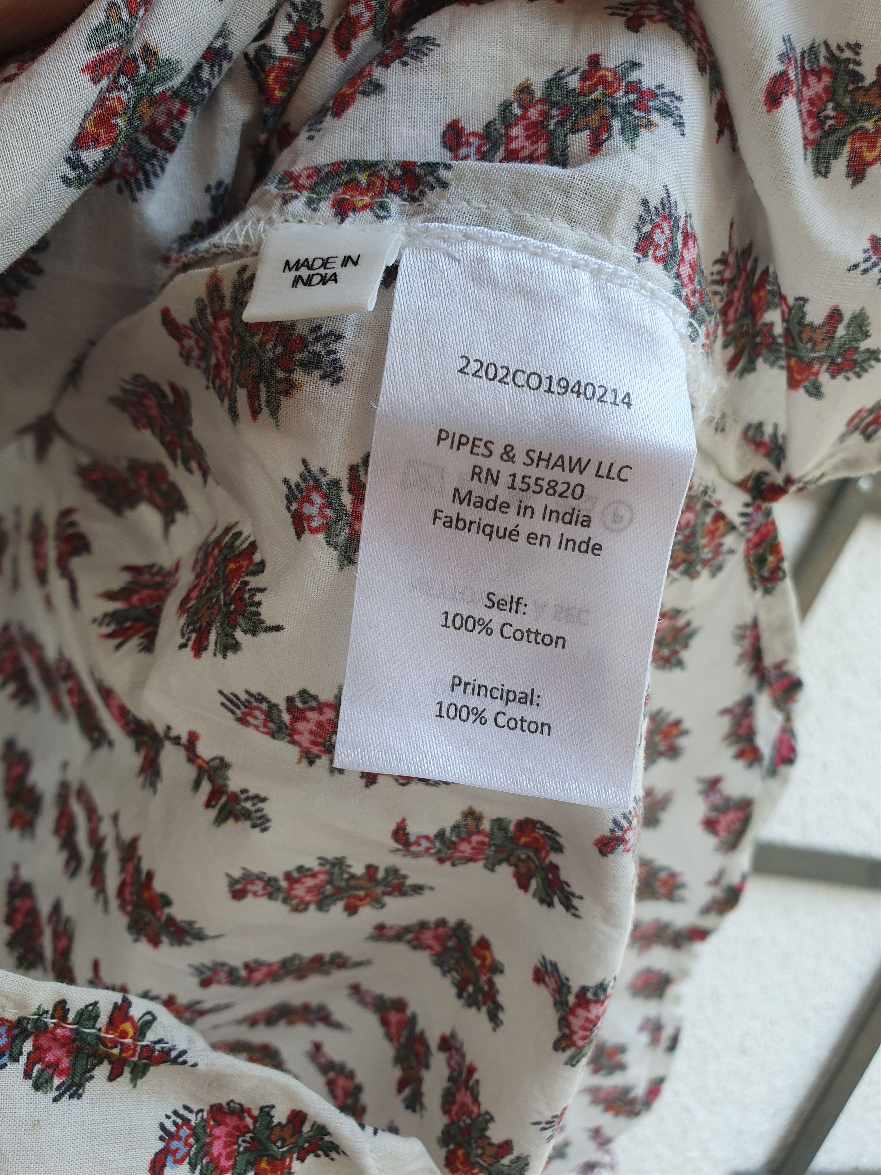 Veronica Beard Veronica Beard Alivia Floral Print Cotton Poplin Blouse Size M / US 6-8 / IT 42-44 - 5 Thumbnail