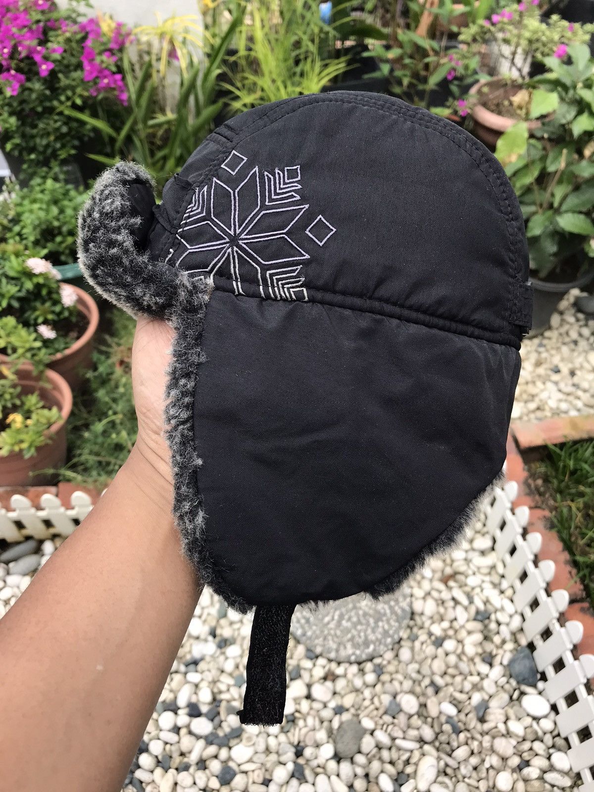 Japanese Brand × Vintage AUTHENTIC FUR TRIM WINTER TRAPPER HAT WITH EAR WARMER FLAPS Size ONE SIZE - 1 Thumbnail