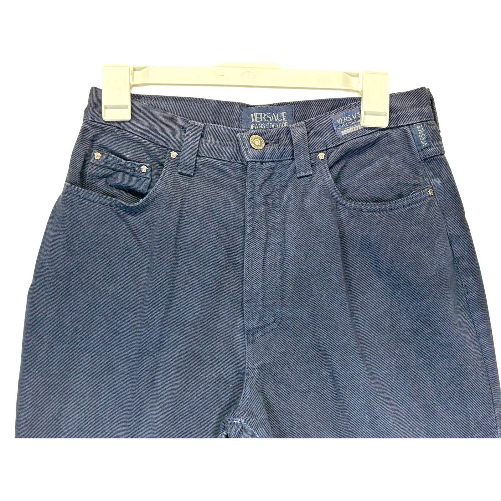 Versace Jeans Couture VERSACE Jeans Couture Women's Straight-Leg Jeans 28x27 Blue Size 28" / US 6 / IT 42 - 12 Thumbnail