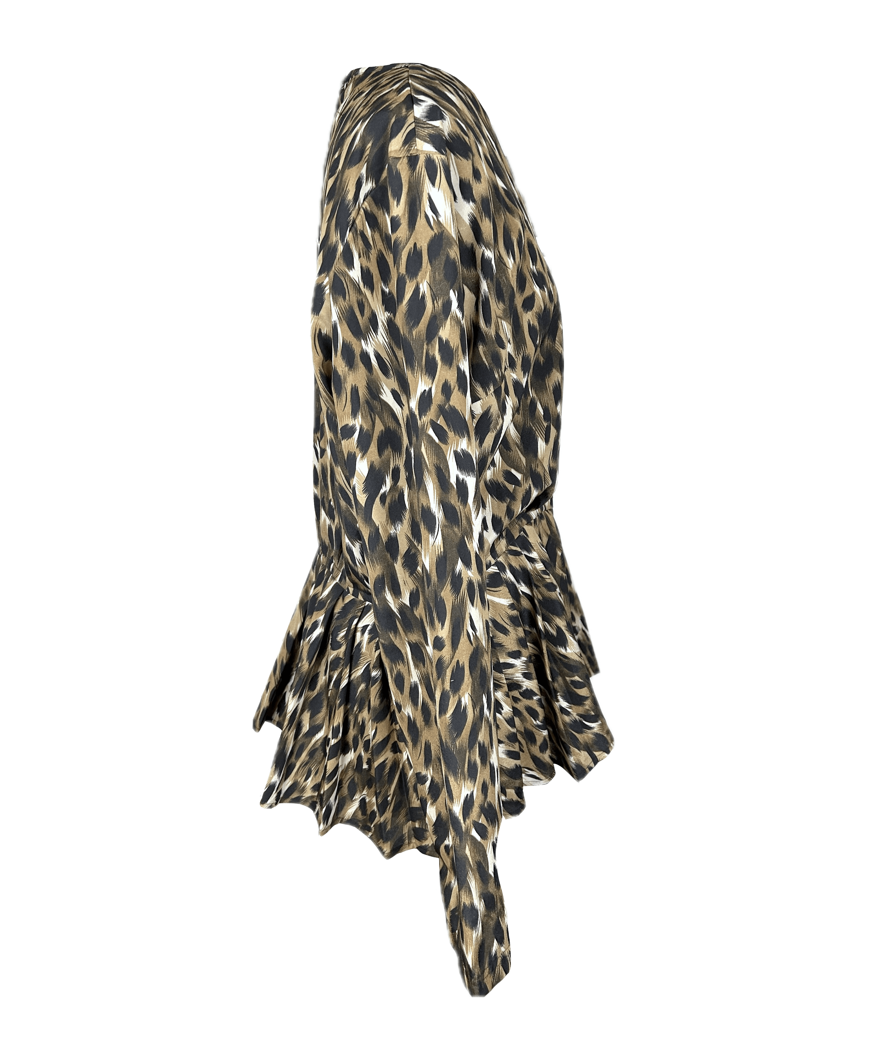 Kim Kardashian Kardashian Kollection Leopard Print Blouse Size L / US 10 / IT 46 - 3 Thumbnail