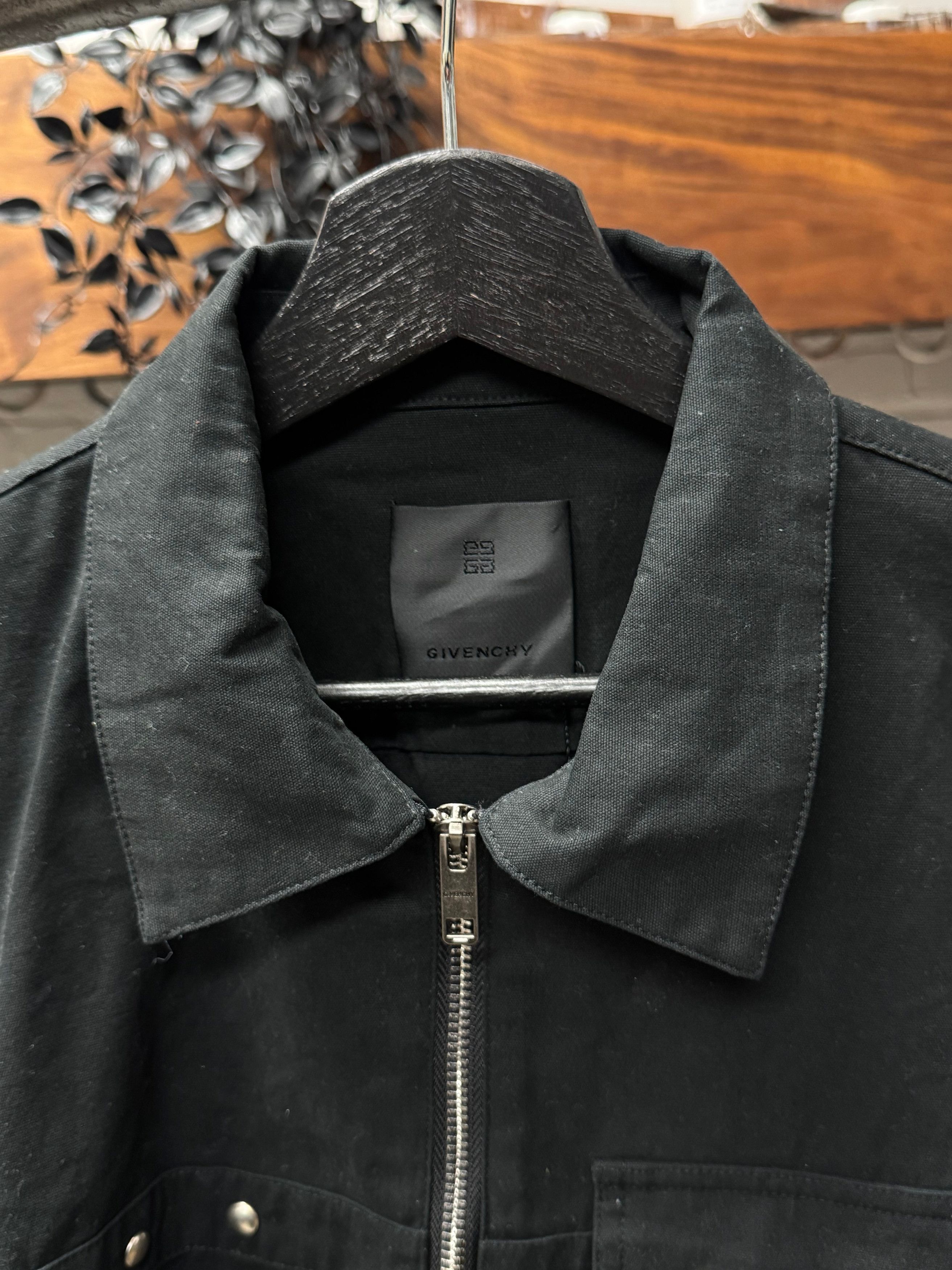 Givenchy Givenchy by Matthew Williams Layered Black Studded D-Ring Work Jacket Size US L / EU 52-54 / 3 - 3 Thumbnail