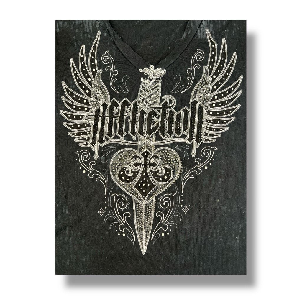 Affliction Affliction Y2K Distressed T-Shirt Size Medium Size M / US 6-8 / IT 42-44 - 6 Thumbnail
