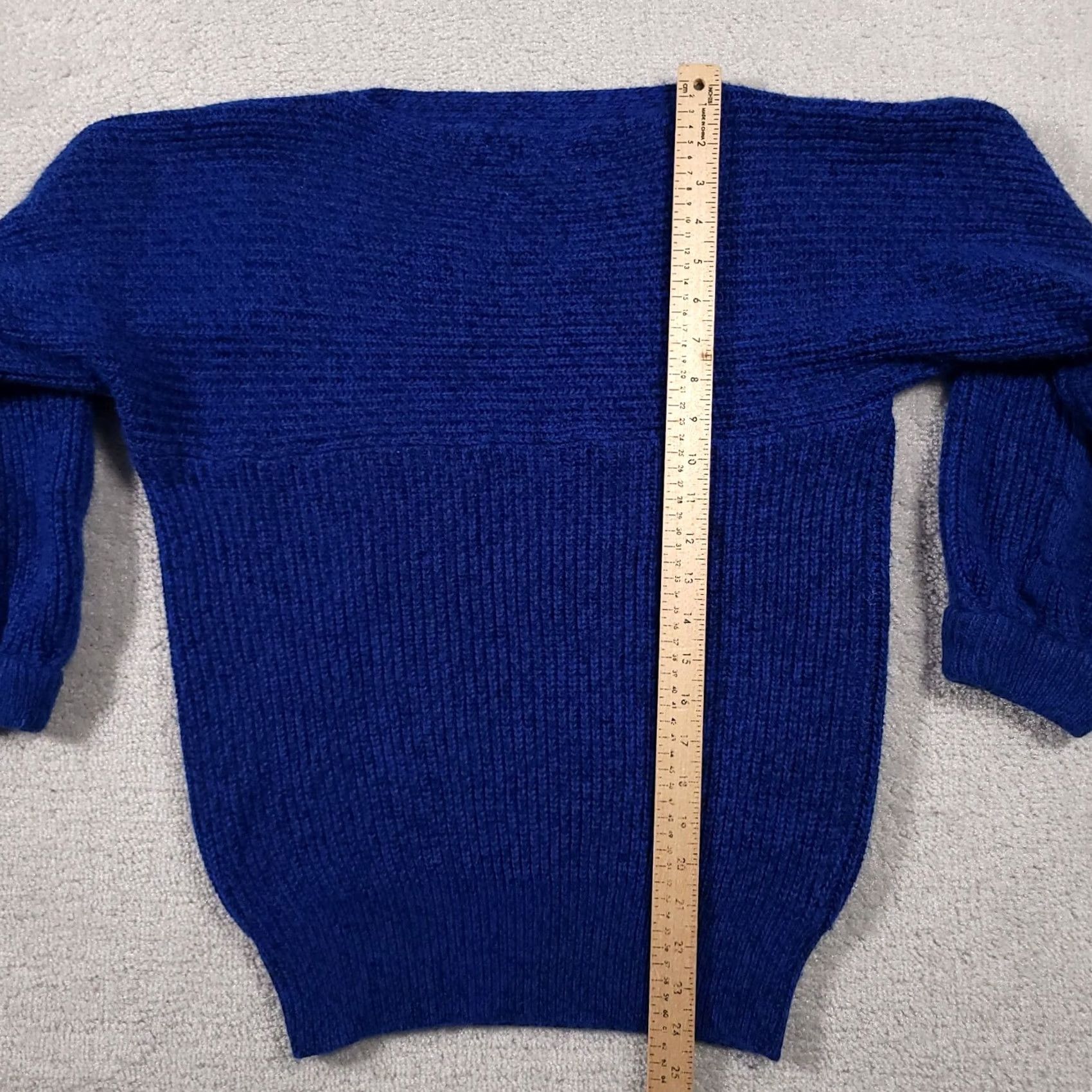 Vintage VINTAGE Zalerno International Sportswear Sweater Women's 18W Blue 3/4 Sleeve Pullover Knit Size XXL / US 16-18 / IT 52-54 - 7 Thumbnail