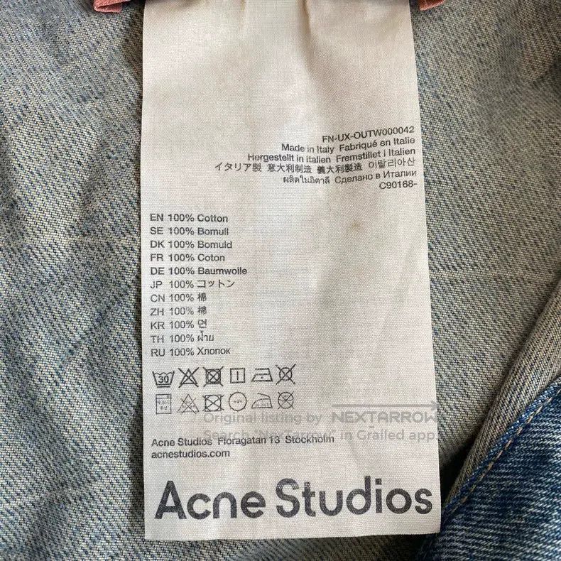 Acne Studios Acne Studios Blue Denim Jacket Size US S / EU 44-46 / 1 - 4 Thumbnail