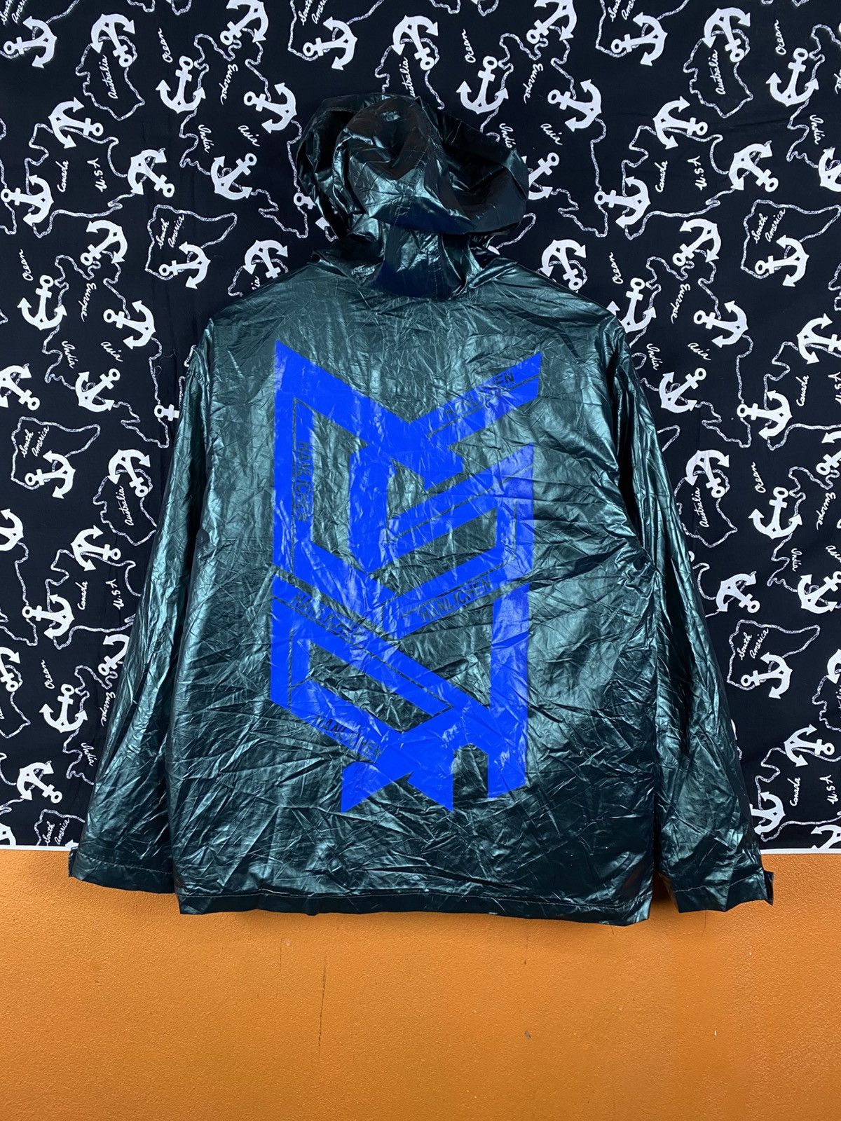 Japanese Brand Lucky Five Designer Metallic Hooded Jacket Lightweight ZipUp Size US M / EU 48-50 / 2 - 9 Thumbnail