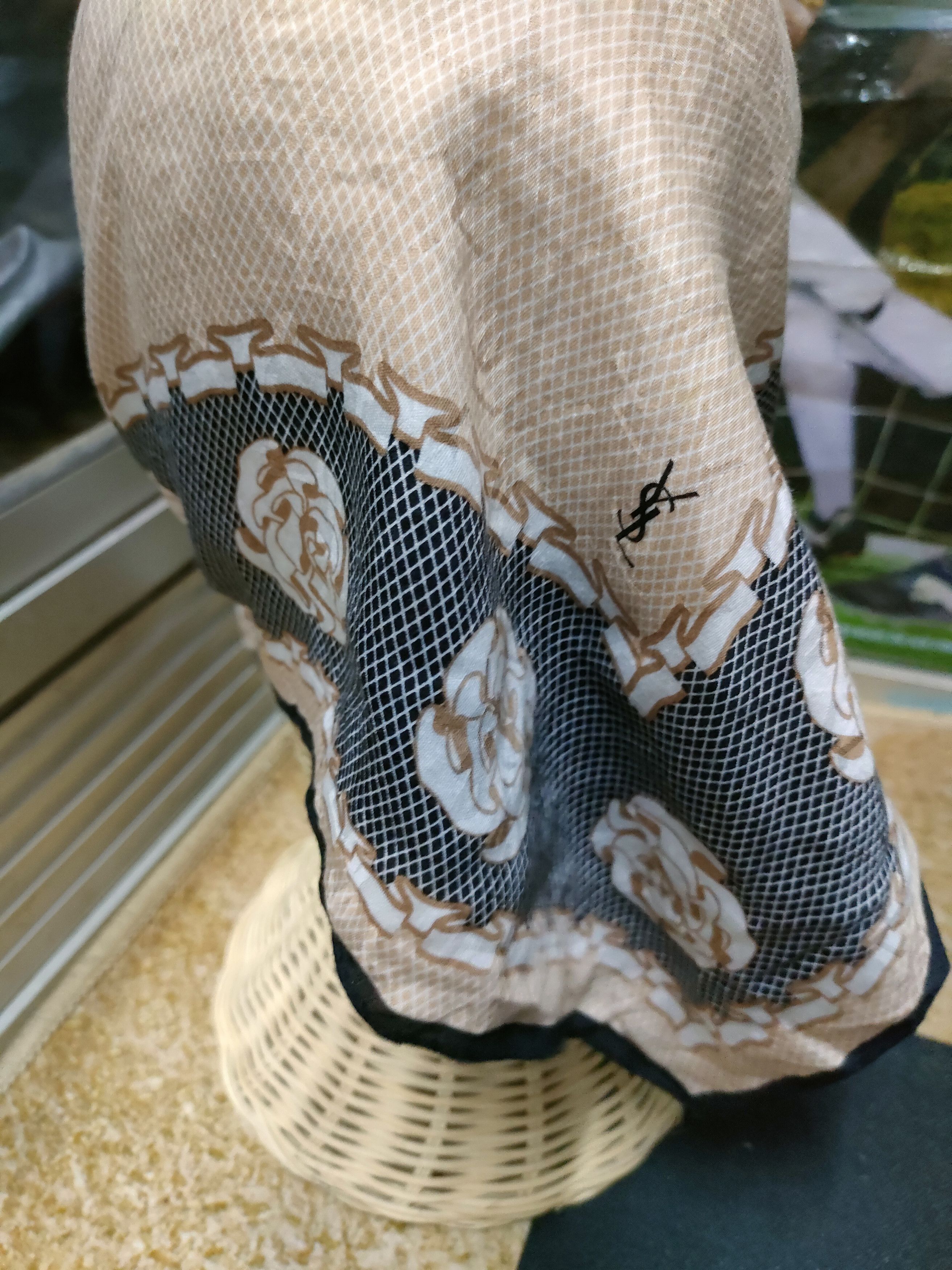 Yves Saint Laurent YSL Scarf Monograme Size ONE SIZE - 2 Thumbnail