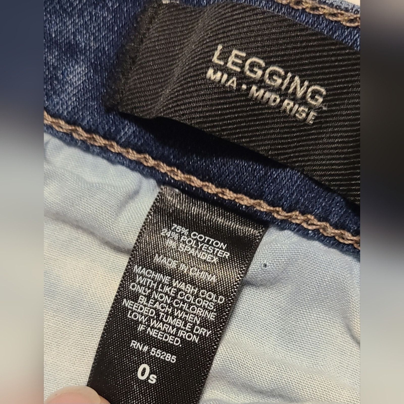 Express Express Women's Jeans Mia Mid Rise Legging Size 0S Size 25" / US 0 / IT 36 - 3 Thumbnail