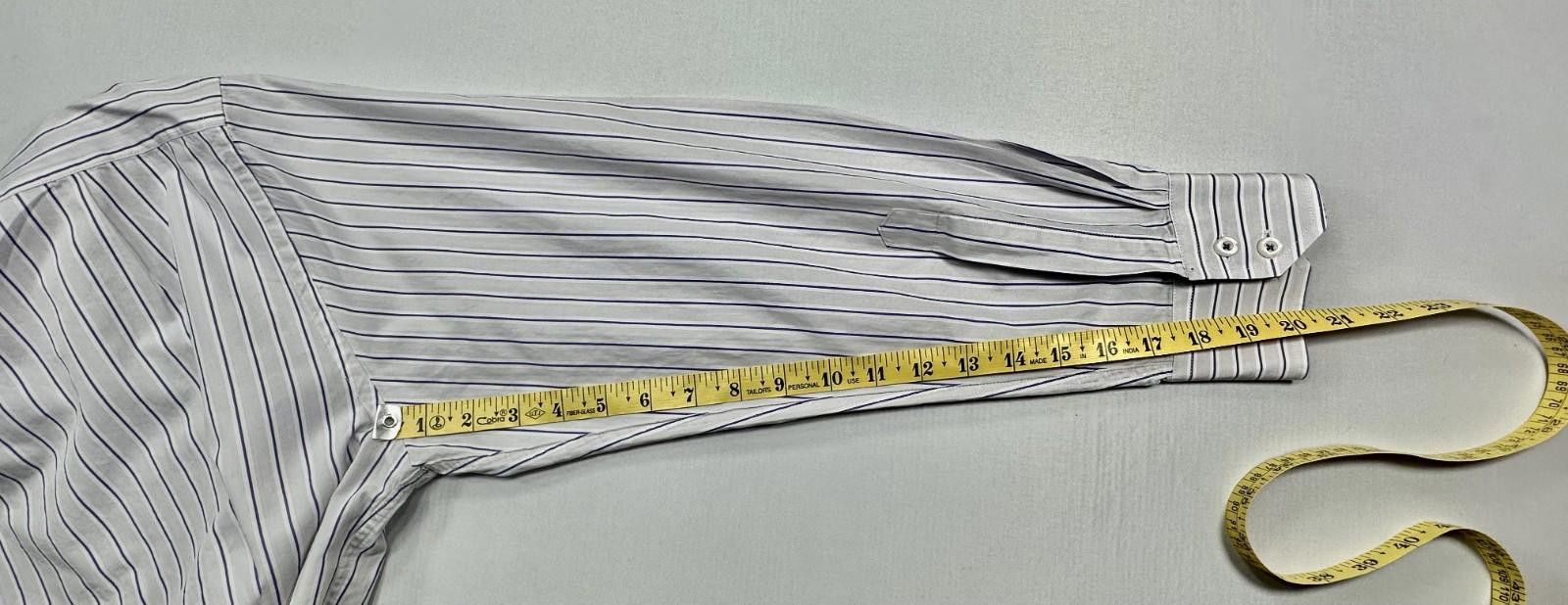 English Laundry English Laundry Embroidered Purple Striped Shirt White 2XL Size US XXL / EU 58 / 5 - 11 Thumbnail