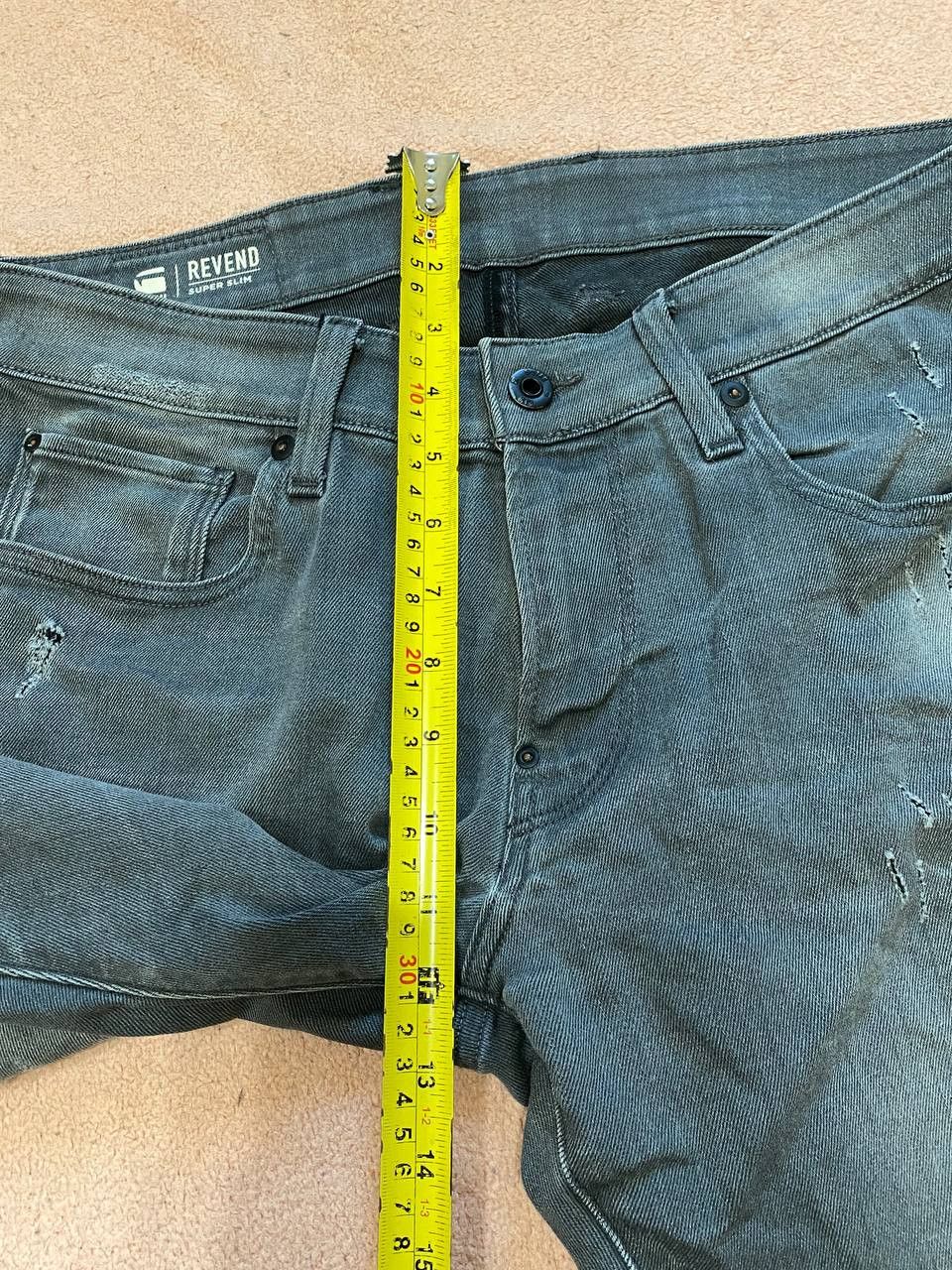 G-Star New G-Star Faded Grey Neblina Revend Skinny Jeans Size US 32 / EU 48 - 15 Thumbnail
