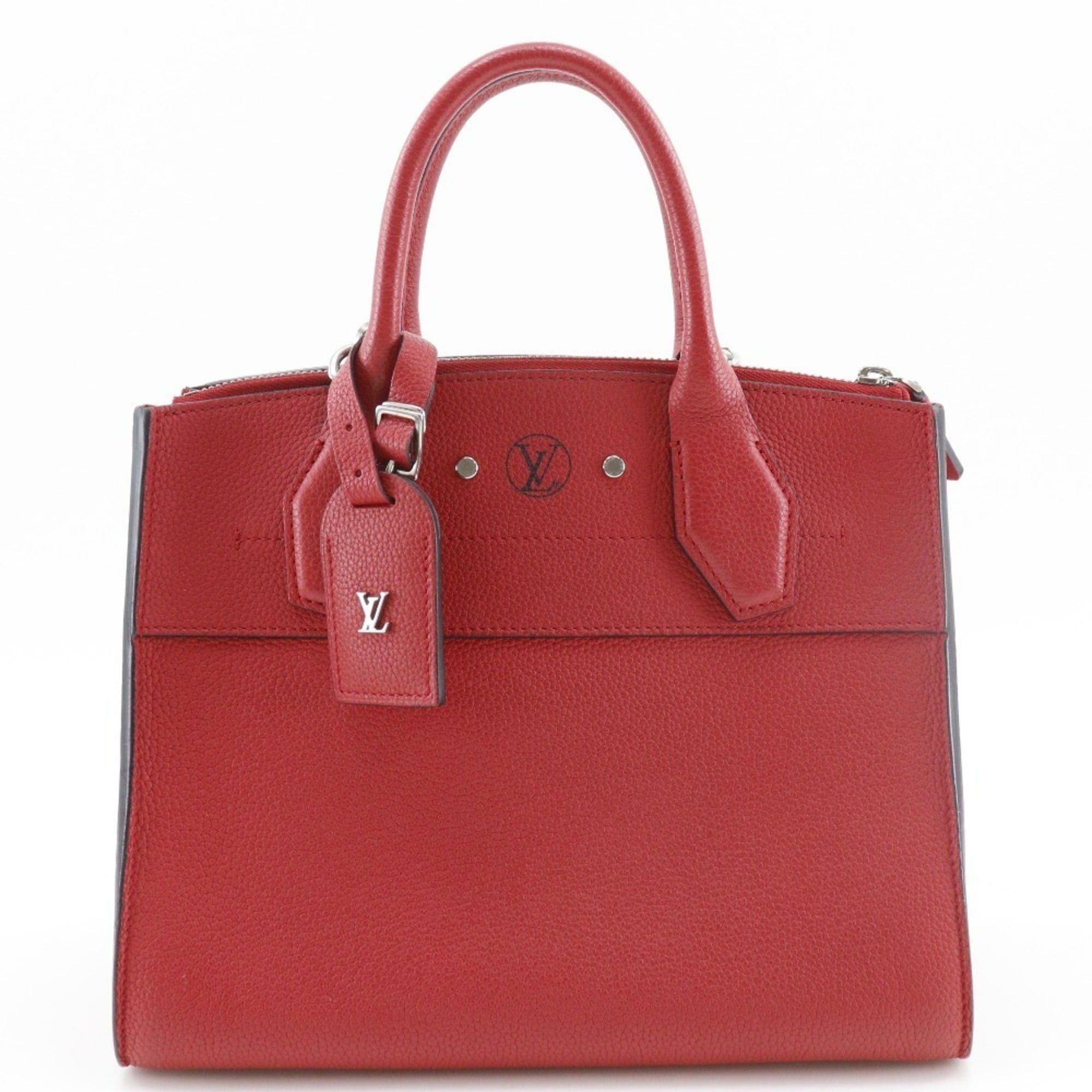 Louis Vuitton Louis Vuitton City Steamer PM handbag/2-way shoulder bag M53030 in calfskin rouge (red, 2017) DU0127, 2-way, A5 size, open-top, for women. Size ONE SIZE - 1 Thumbnail