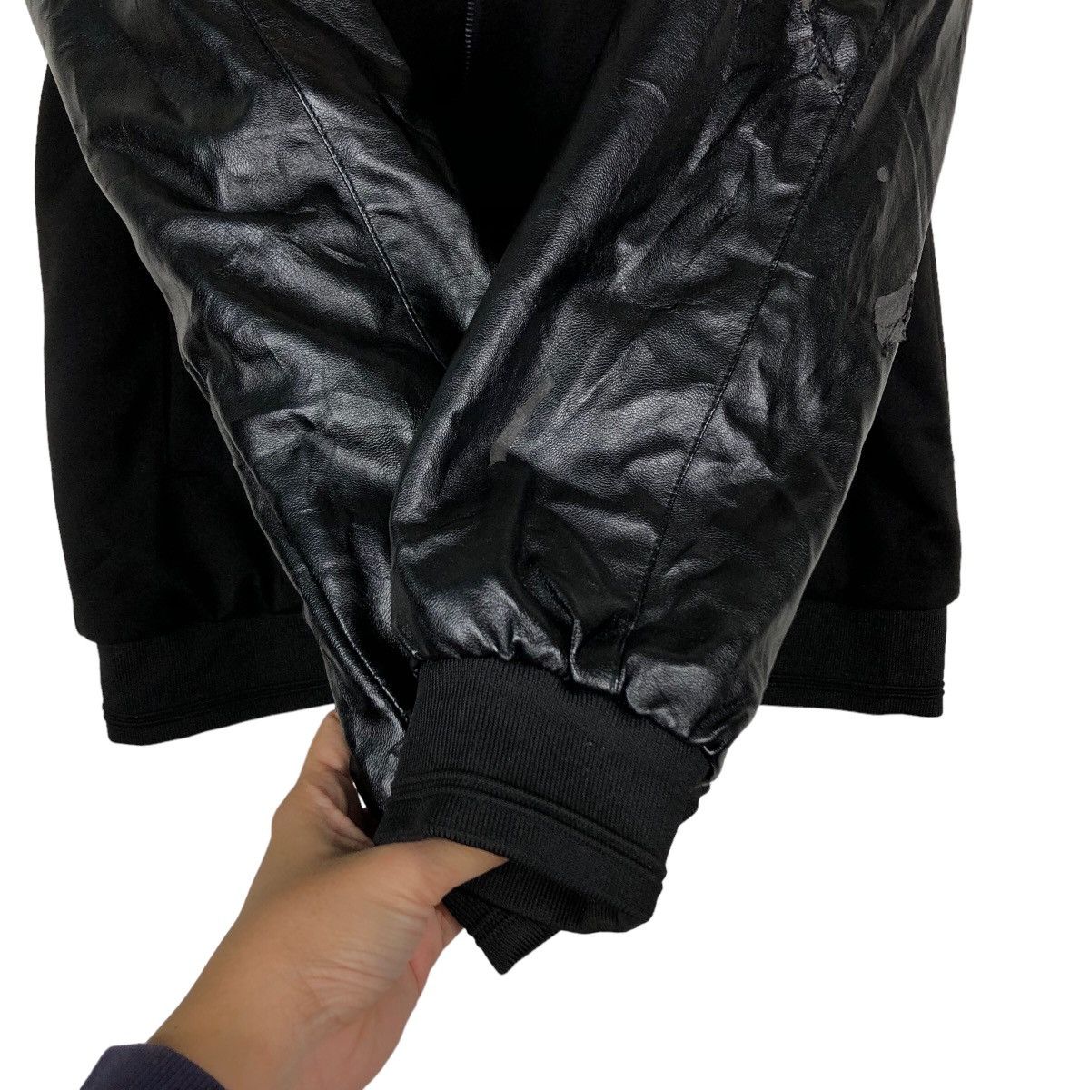 Japanese Brand 🔥Vintage Biker Jacket Von Dutch Leather Handling Big Logo Size US XXL / EU 58 / 5 - 15 Thumbnail