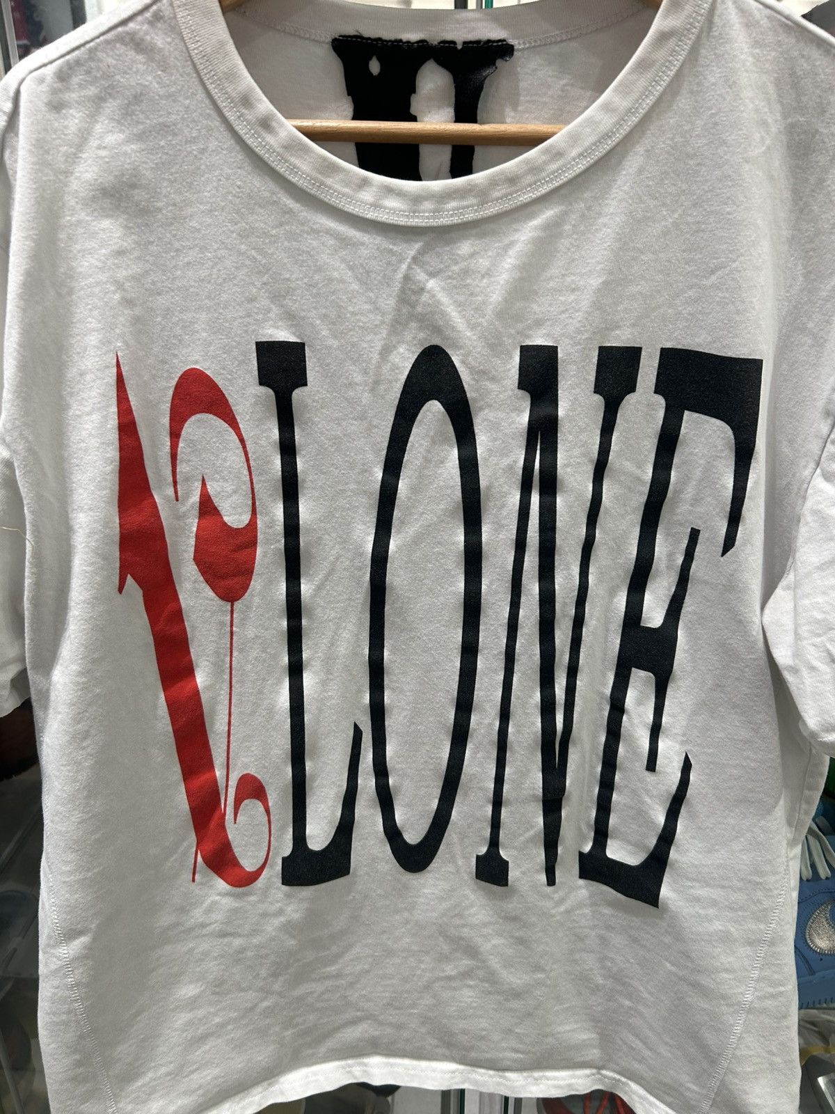 Palm Angels × Vlone VLONE X PALM ANGELS tee white Red Size US L / EU 52-54 / 3 - 2 Thumbnail