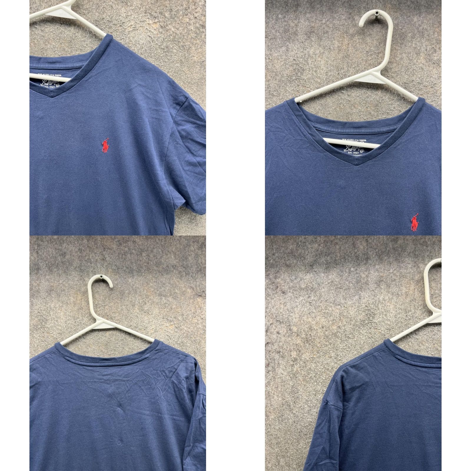 Polo Ralph Lauren Polo Ralph Lauren Shirt Mens M Blue V-Neck Logo Tee Tagless Soft Casual Size US M / EU 48-50 / 2 - 8 Thumbnail