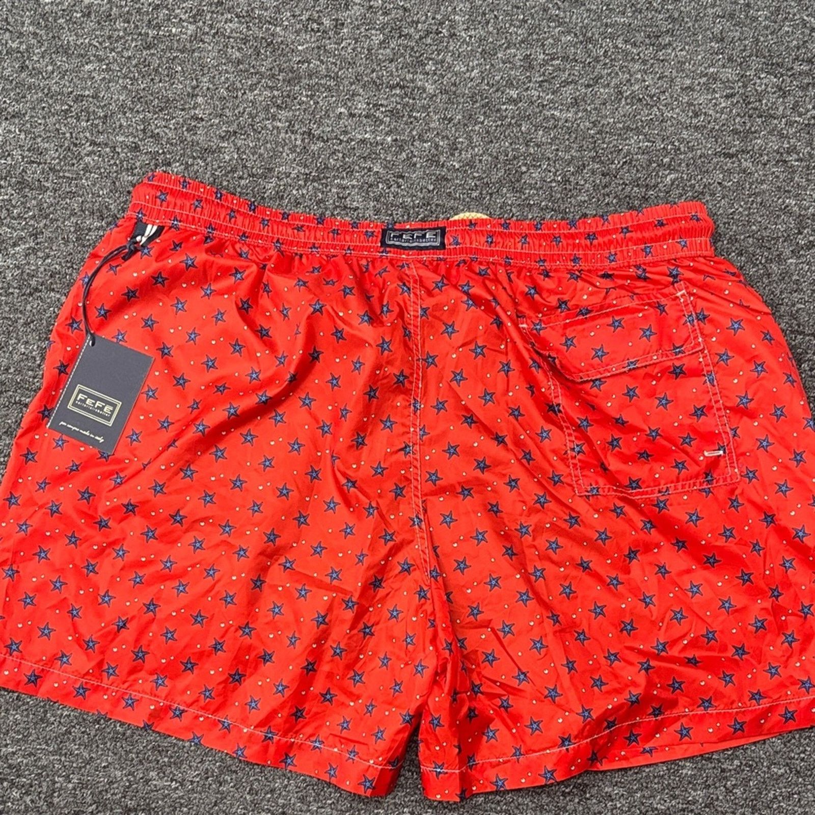 Other NWT FEFE Stylish Red Star Print Swim Trunks size 3XL Size US 44 / EU 60 - 5 Thumbnail