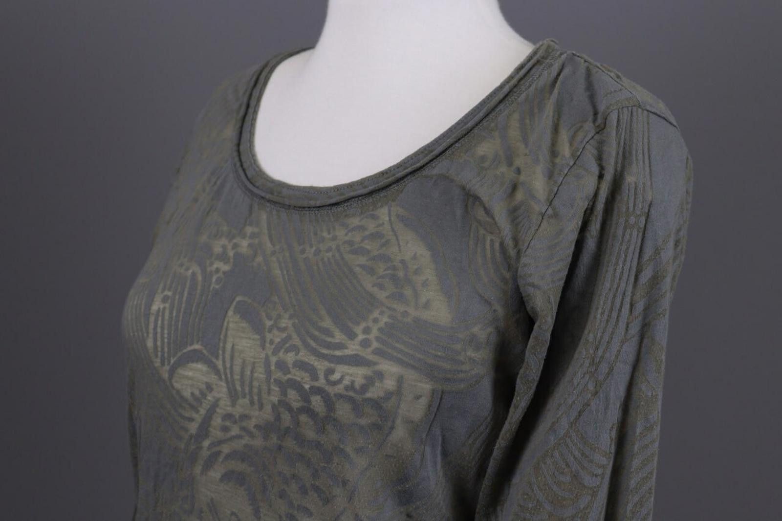 Rundholz Rundholz Gray Floral Mesh Knit Lagenlook Pullover Size L Size L / US 10 / IT 46 - 7 Thumbnail