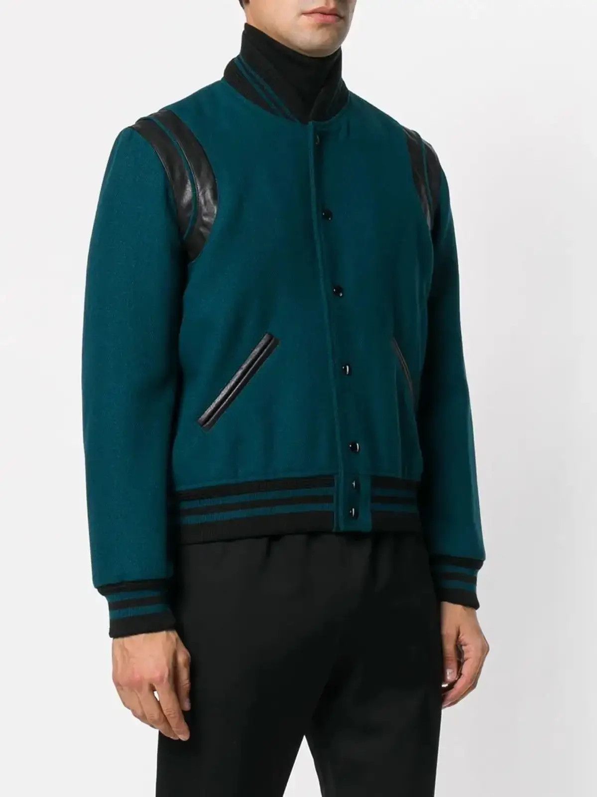 Hedi Slimane × Saint Laurent Paris Saint Laurent Teal Teddy size Small (46) Size US S / EU 44-46 / 1 - 15 Thumbnail