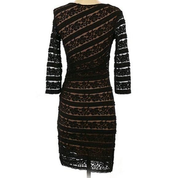 Vintage Studio M Gothic Lace Bodycon Asymmetrical Neckline Long Slee Size XS / US 0-2 / IT 36-38 - 6 Thumbnail