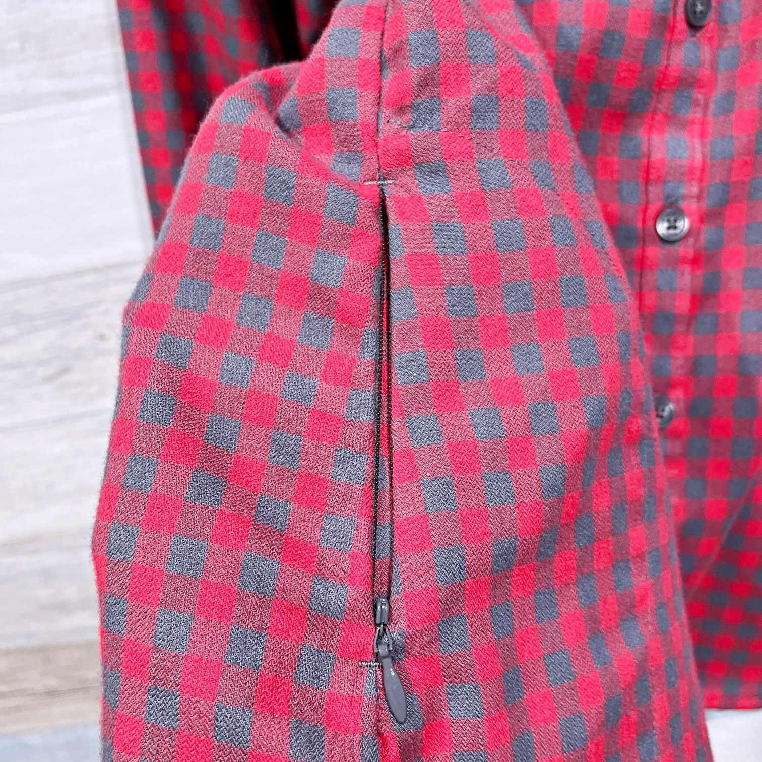 Other Horny Toad & Co Flannel Shirt Red Gray Gingham Womens S Size S / US 4 / IT 40 - 5 Thumbnail