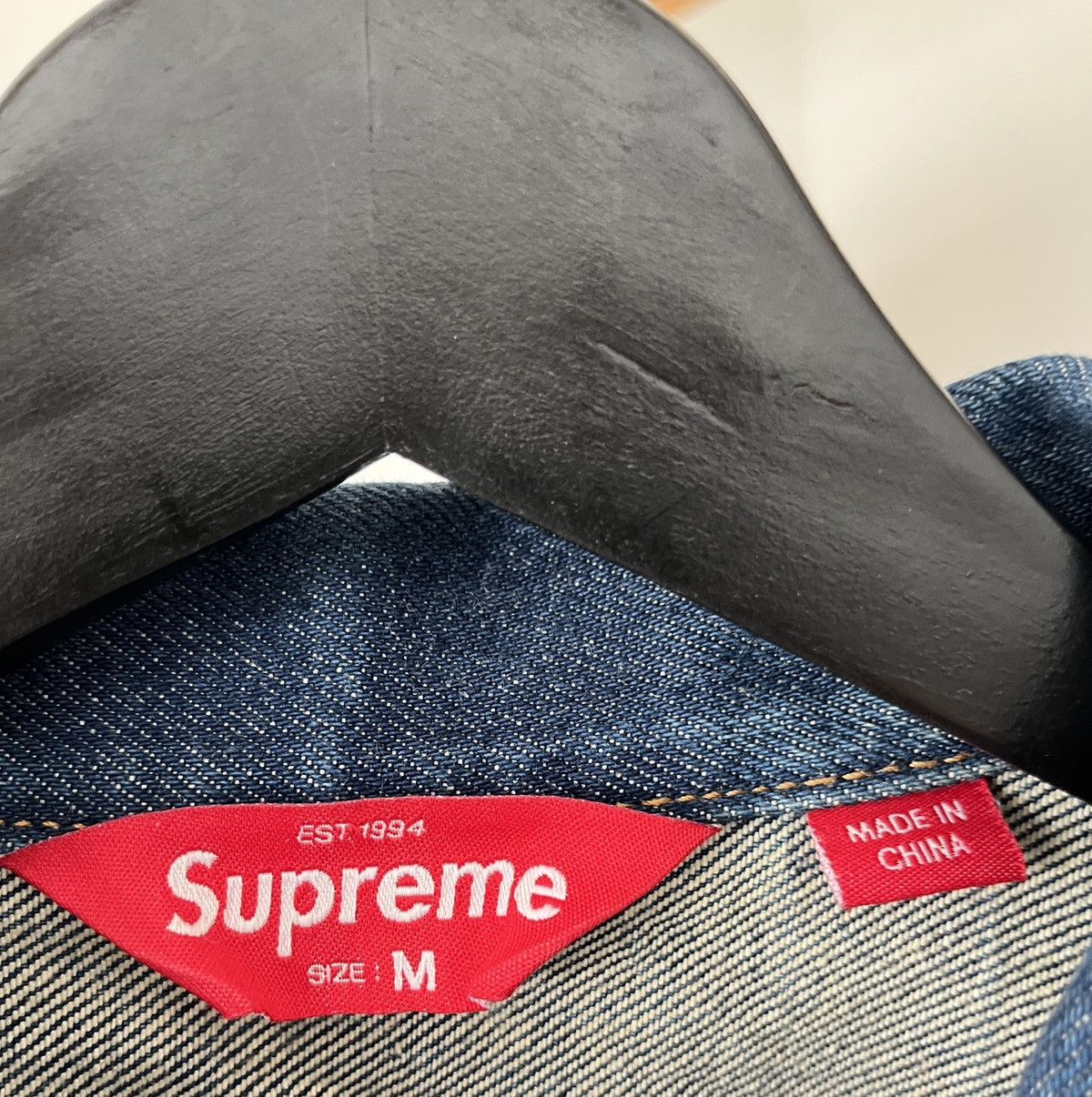 Supreme Supreme Shibori Denim Trucker Jacket Size US M / EU 48-50 / 2 - 7 Thumbnail