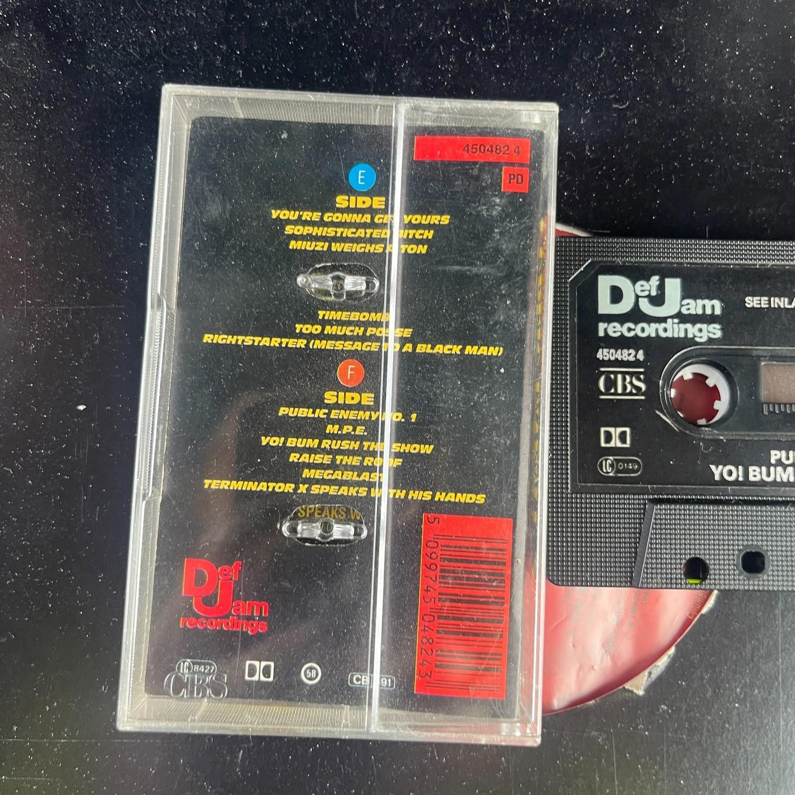Other Public Enemy Yo! Bum Rush The Show Cassette 1987 Def Jam Size ONE SIZE - 3 Thumbnail
