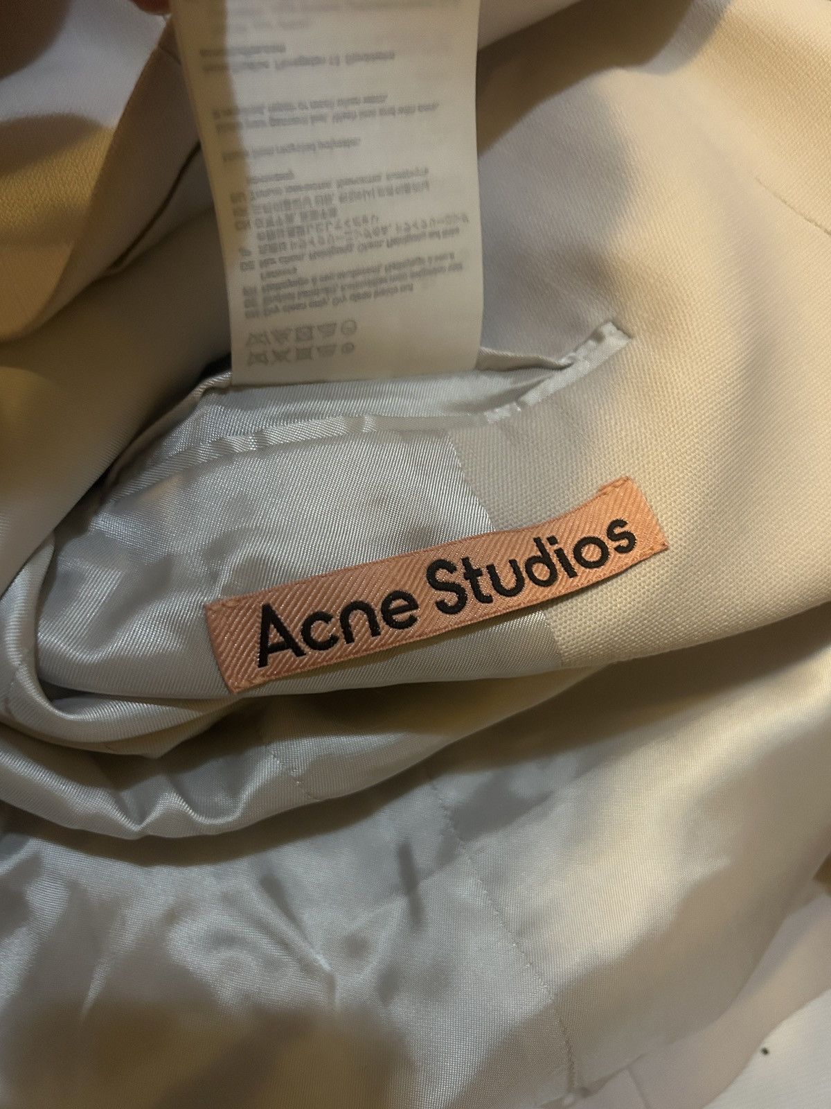 Acne Studios ACNE STUDIOS Double-breasted grain de poudre Balzer Size S / US 4 / IT 40 - 8 Thumbnail
