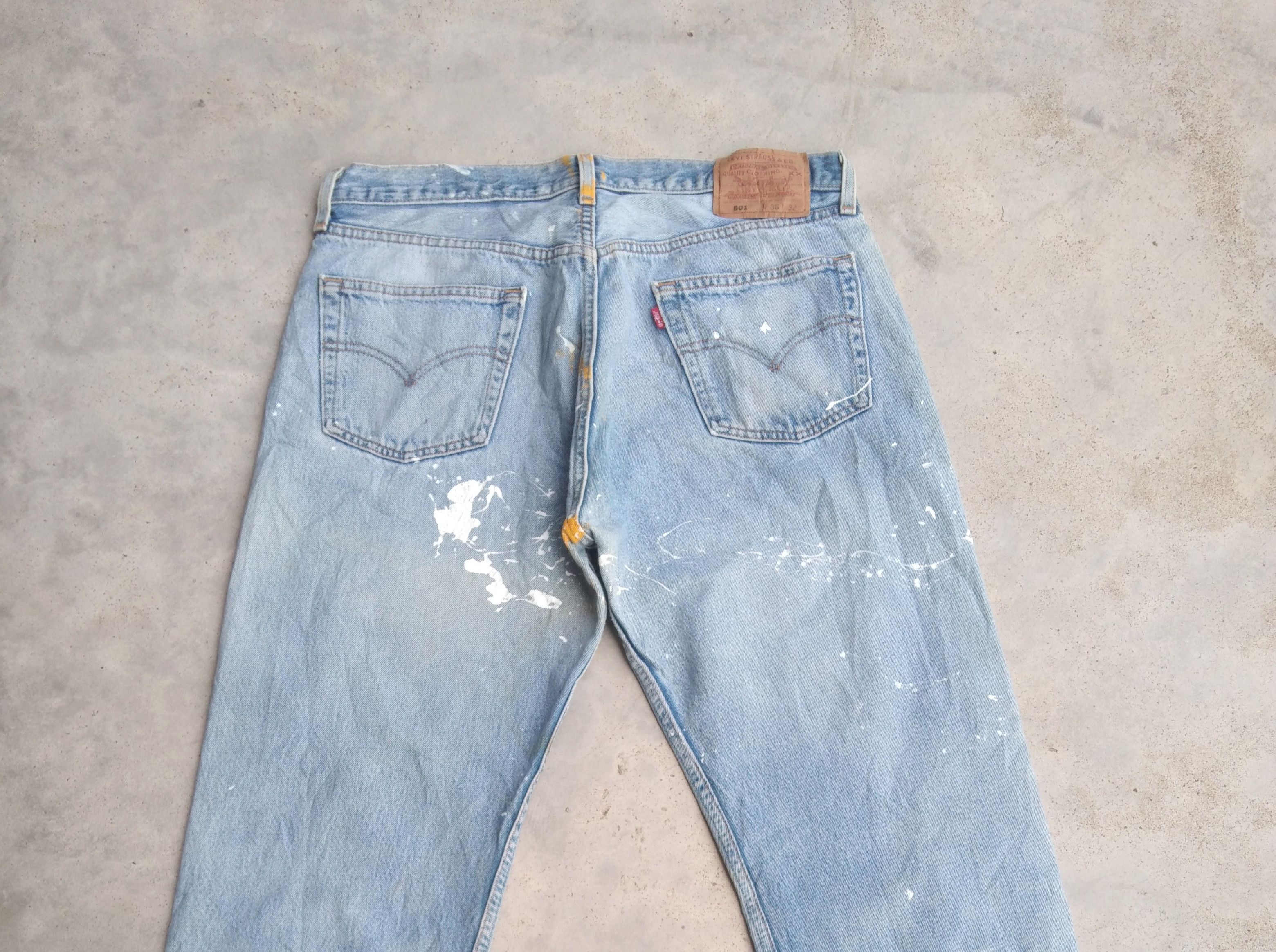 Levi's Vintage Levi's 501 Made In USA Painter Distressed Jeans Size US 34 / EU 50 - 4 Thumbnail