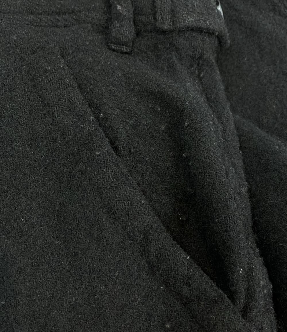 Comme des Garcons SHIRT Cropped Pants Wool Plain Zipper Straight Cut Black Size US 31 - 4 Thumbnail
