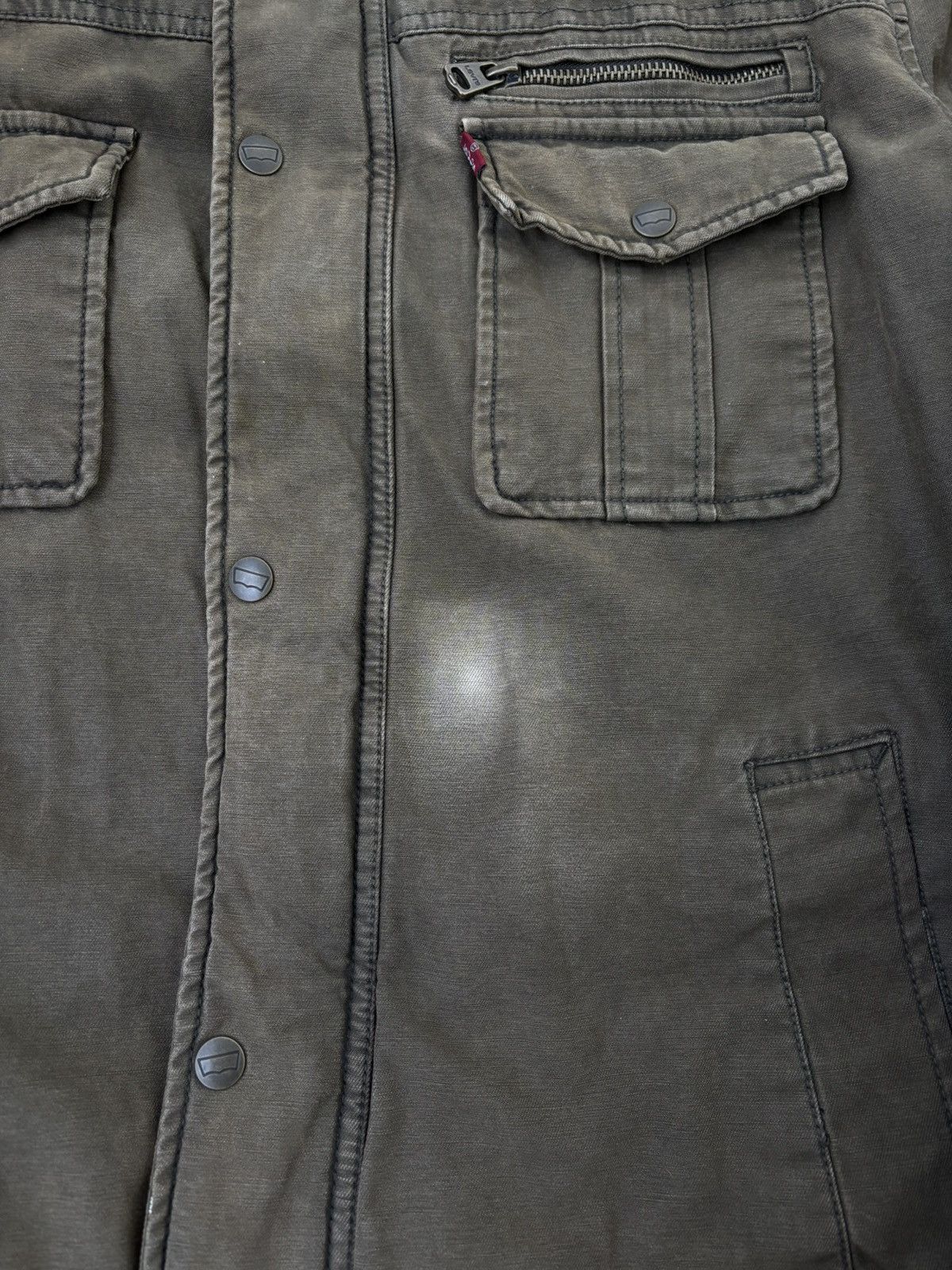 Levi's Levi's Vintage Men's Canvas Five-Pocket Heavy Quilted Jacket Size US L / EU 52-54 / 3 - 2 Thumbnail