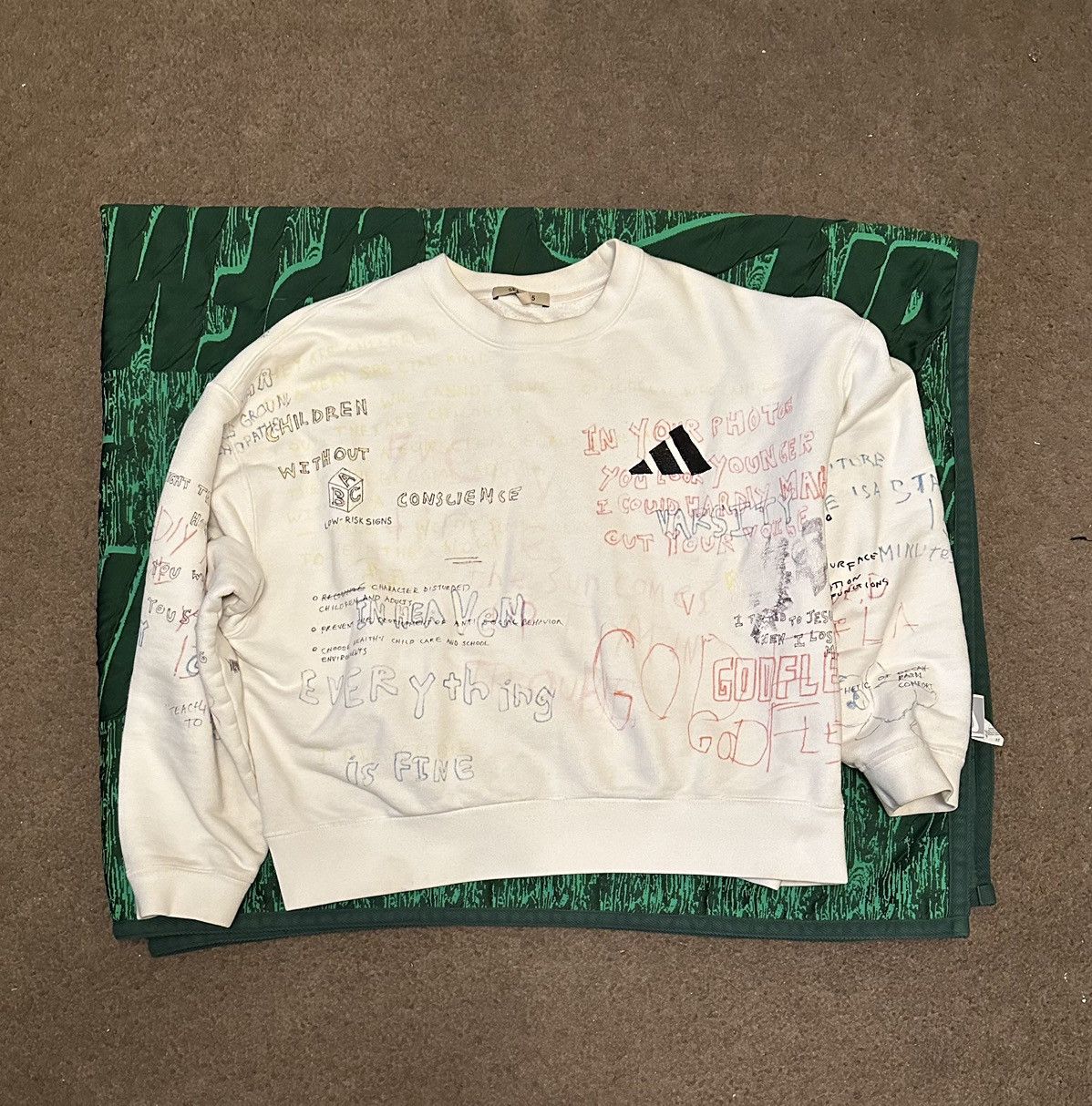 image of Adidas x Vintage Yeezy Season 5 in White, Men's (Size Medium)