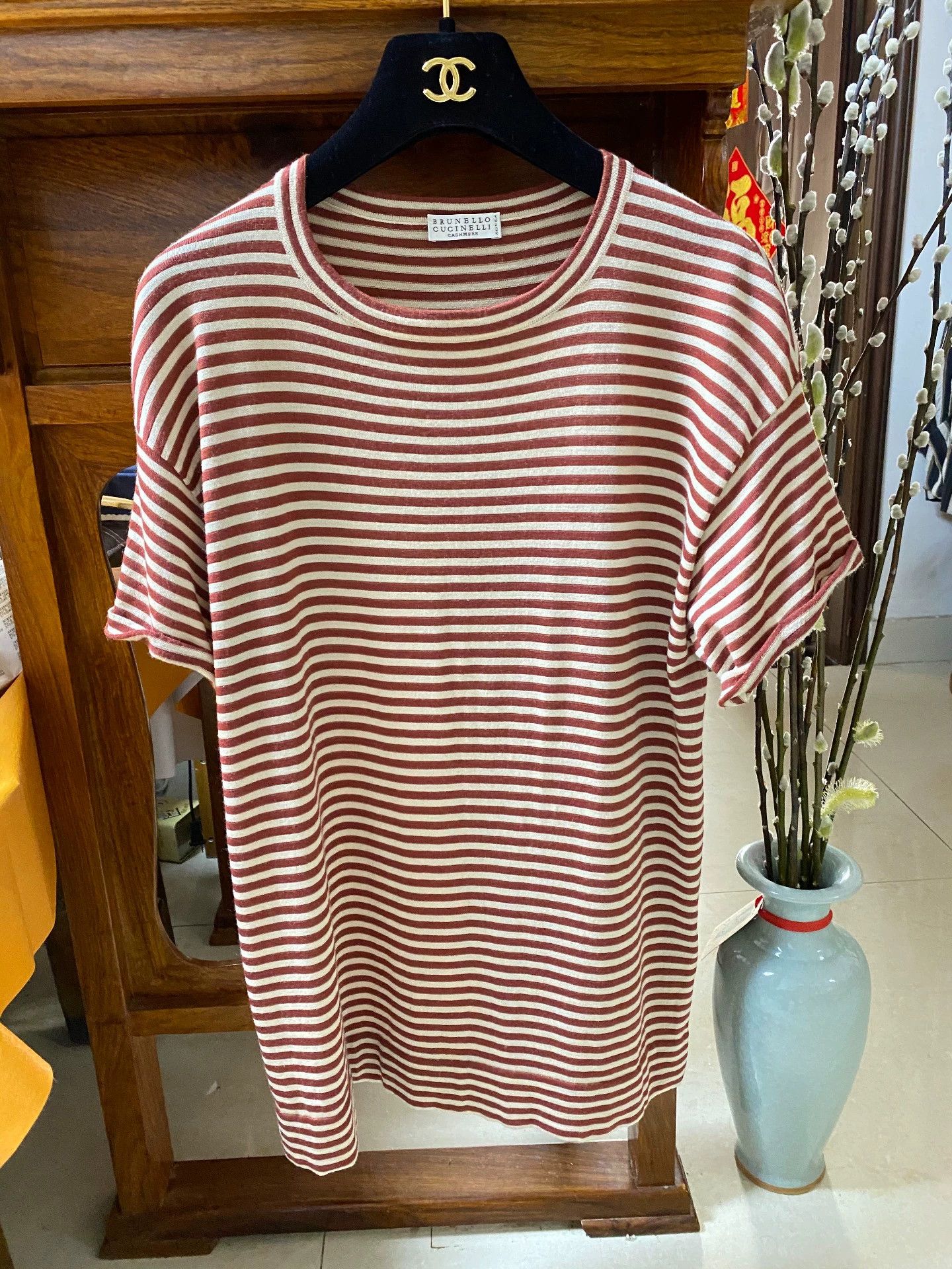 Brunello Cucinelli Brunello Cucinelli Striped Women's Top - dmc Size US M / EU 48-50 / 2 - 1 Thumbnail