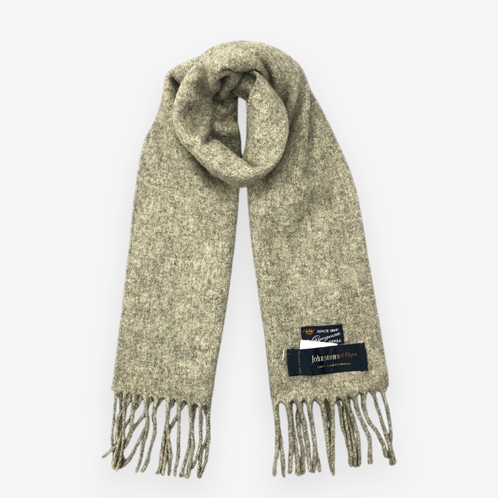 Johnstons Of Elgin Vintage Johnstons Scarf Muffler Wool Winter Scarves Size ONE SIZE - 1 Thumbnail