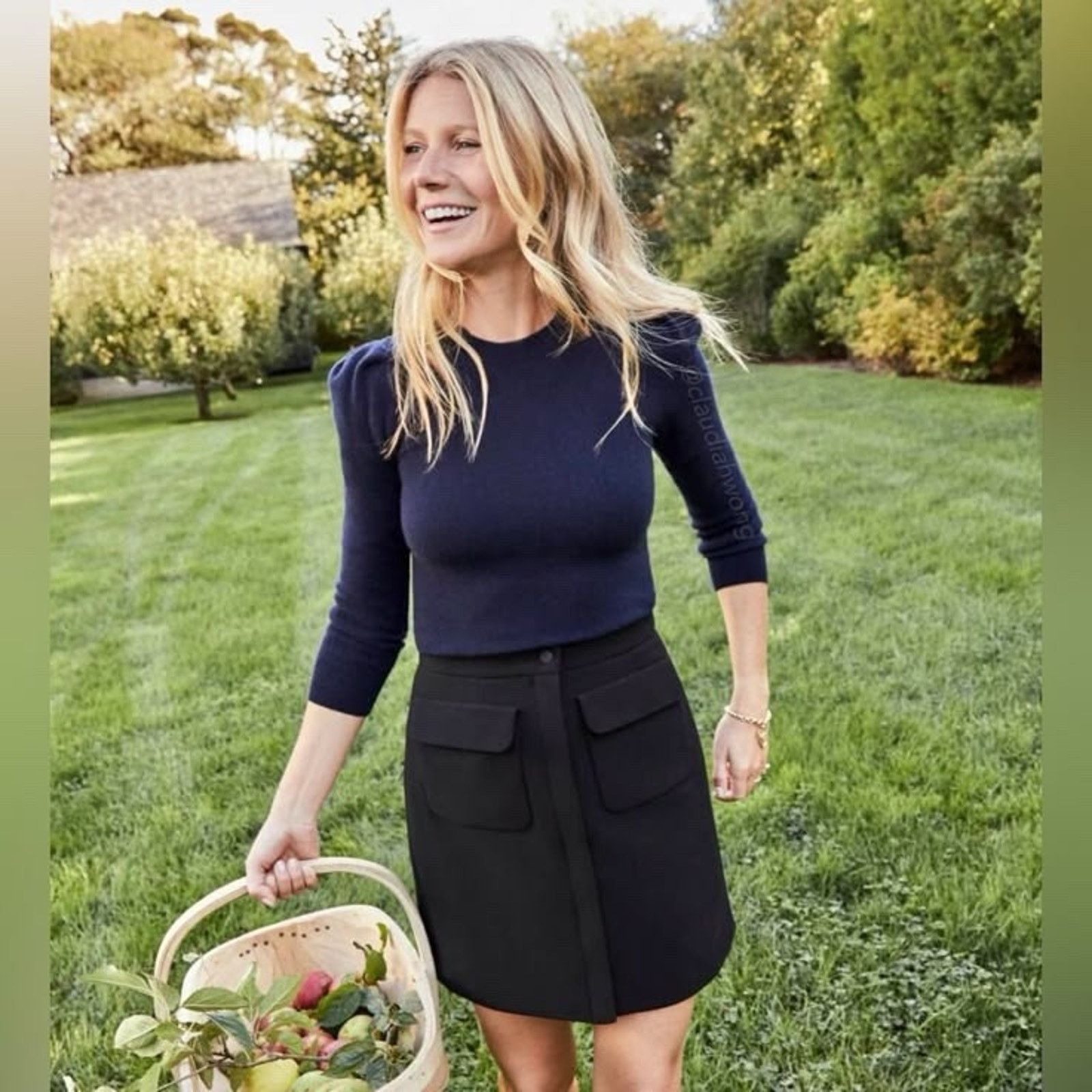 Label Goop Obye 100% Cashmere Puff BLACK Sweater