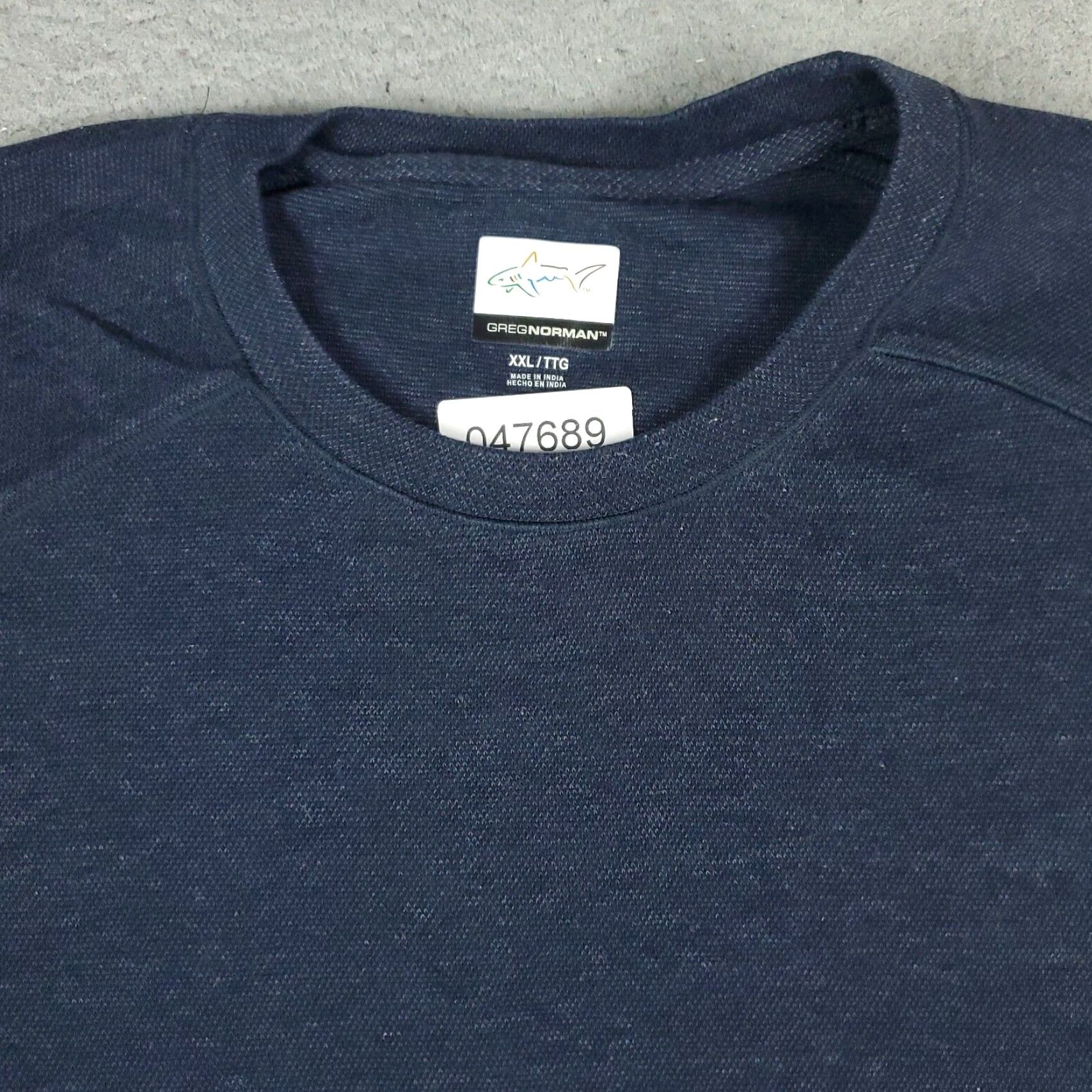 Vintage Greg Norman Mens Sweater Pullover 2XL Blue Casual Knit Long Sleeve Crew Neck All Seasons Size US XXL / EU 58 / 5 - 2 Thumbnail