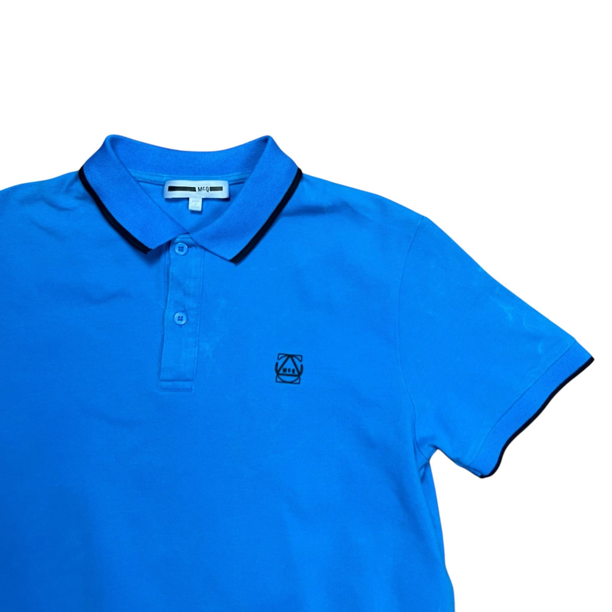 McQ Alexander McQueen MCQ Alexander McQueen Blue Polo Shirt - M Size US M / EU 48-50 / 2 - 2 Thumbnail