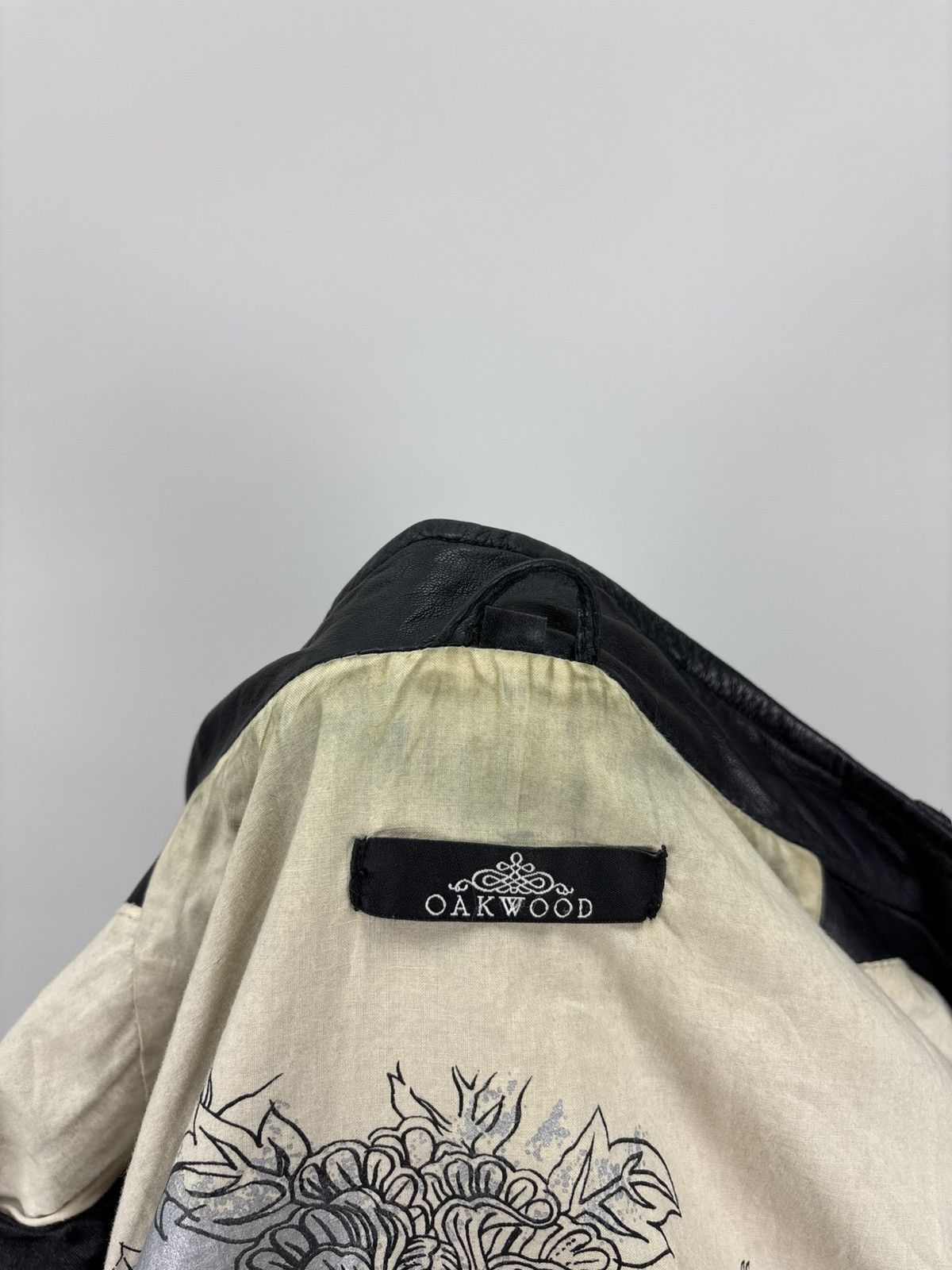 Genuine Leather × Leather Womens leather jacket Oakwood Size M Color Black Size M / US 6-8 / IT 42-44 - 10 Thumbnail