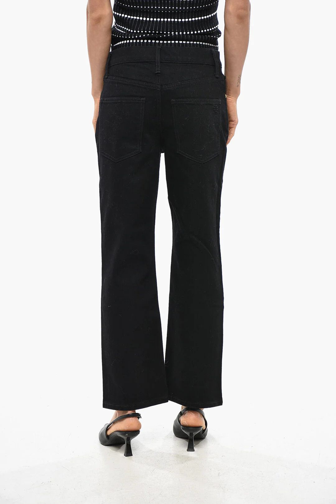 Tory Burch og1mm0426 Dark-Wash Jeans in Black Size 26" / US 2 / IT 38 - 3 Thumbnail
