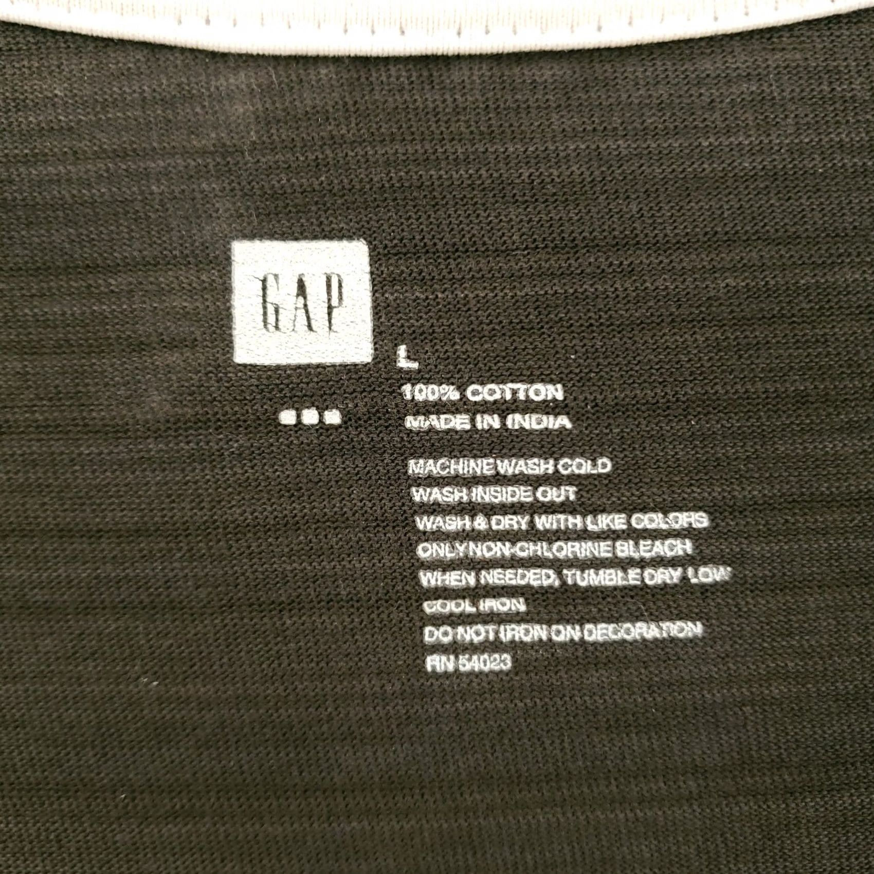 Gap Gap Cambridge Linemen T-Shirt Mens L Brown Cotton Long Sleeve Crew Neck Shirt Size US L / EU 52-54 / 3 - 3 Thumbnail