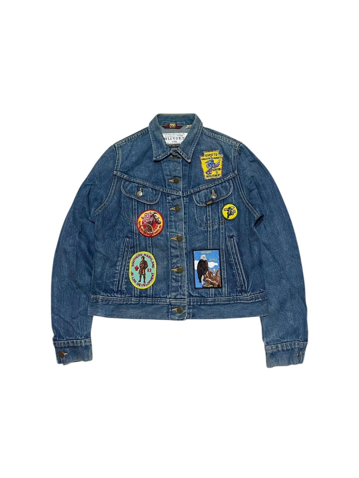Ms Lee X 10 Corso Commo Trucker Jacket in Blue, Men's