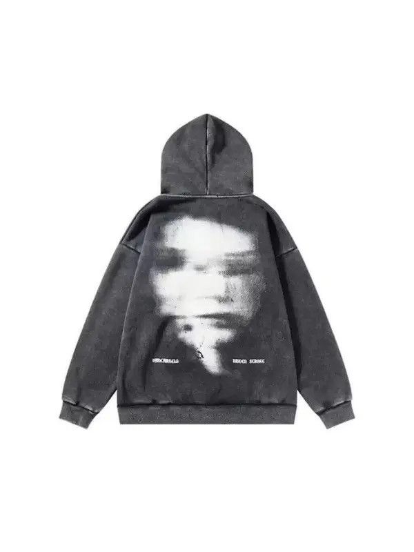 VIBE Face Graphic Bleached Full Zip Hoodie Size US L / EU 52-54 / 3 - 6 Thumbnail