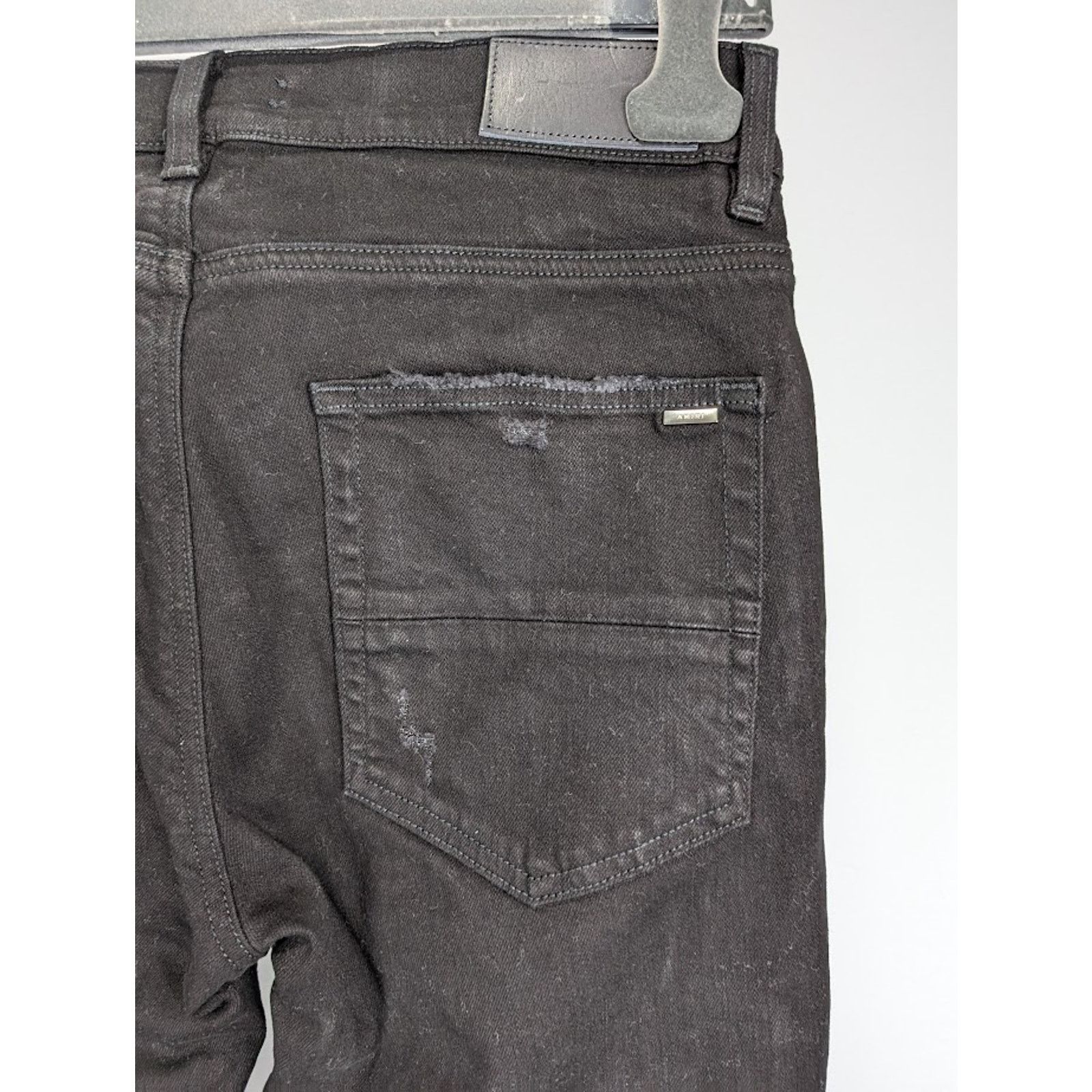 Amiri o1rshd1 MX1 Jean in Black/Silver Size US 34 / EU 50 - 18 Thumbnail
