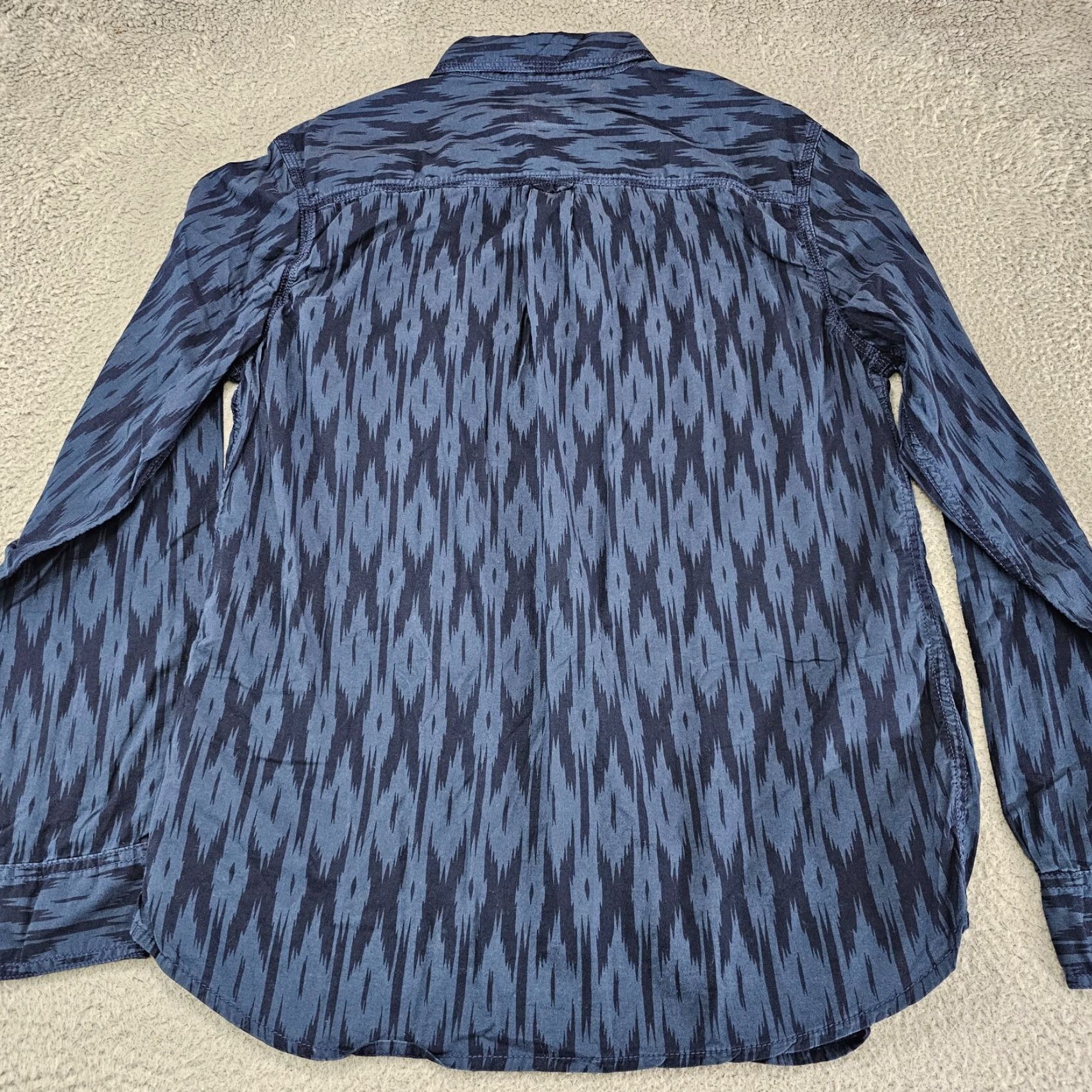 Converse Converse Shirt Mens M Blue Casual Long Sleeve Knit Button Up Pockets Size US M / EU 48-50 / 2 - 6 Thumbnail