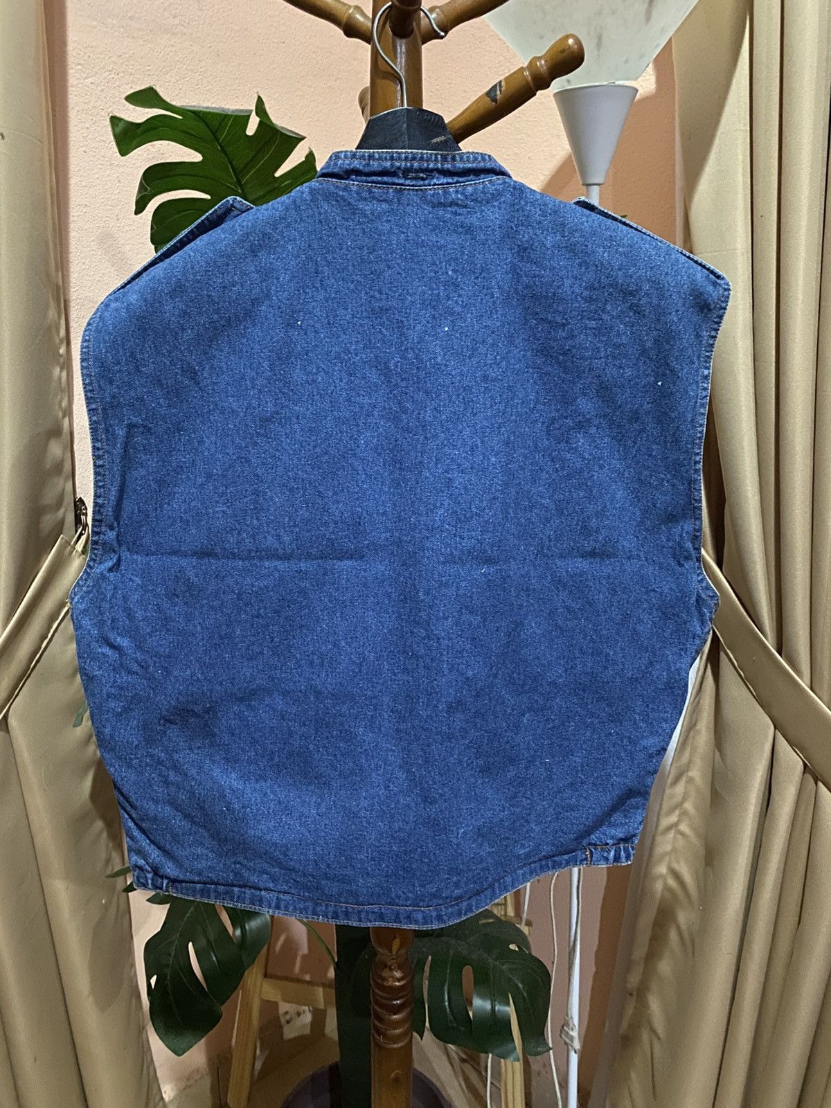 POP84 VINTAGE POP 84 DENIM BLUE VEST JACKET MADE IN ITALY Size US XL / EU 56 / 4 - 6 Thumbnail